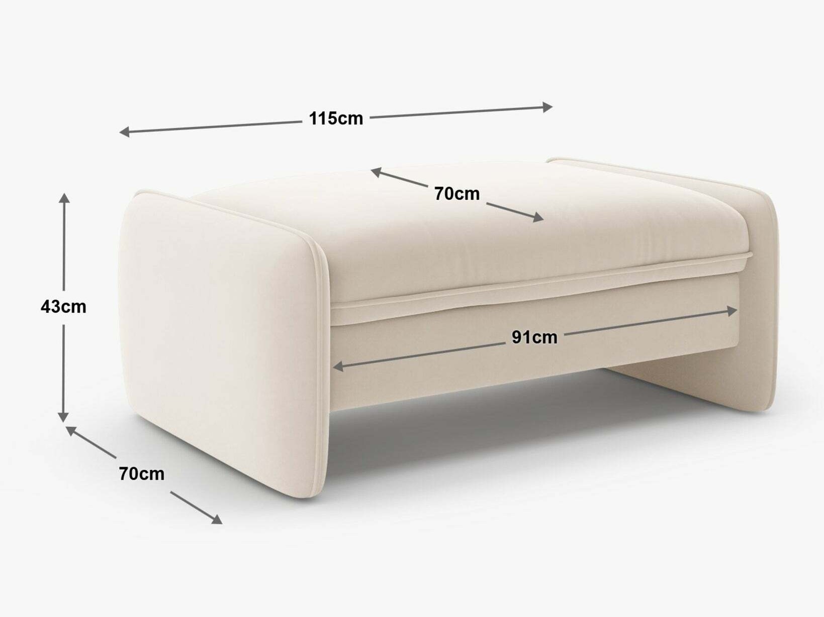 Polsterbank Romsero 103 (Magic Velvet 2295)