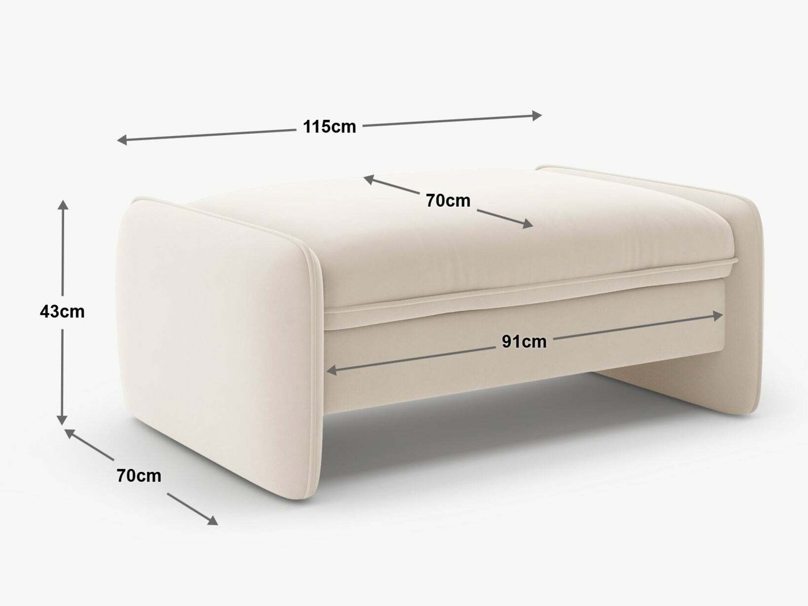 Polsterbank Romsero 103 (Magic Velvet 2299)