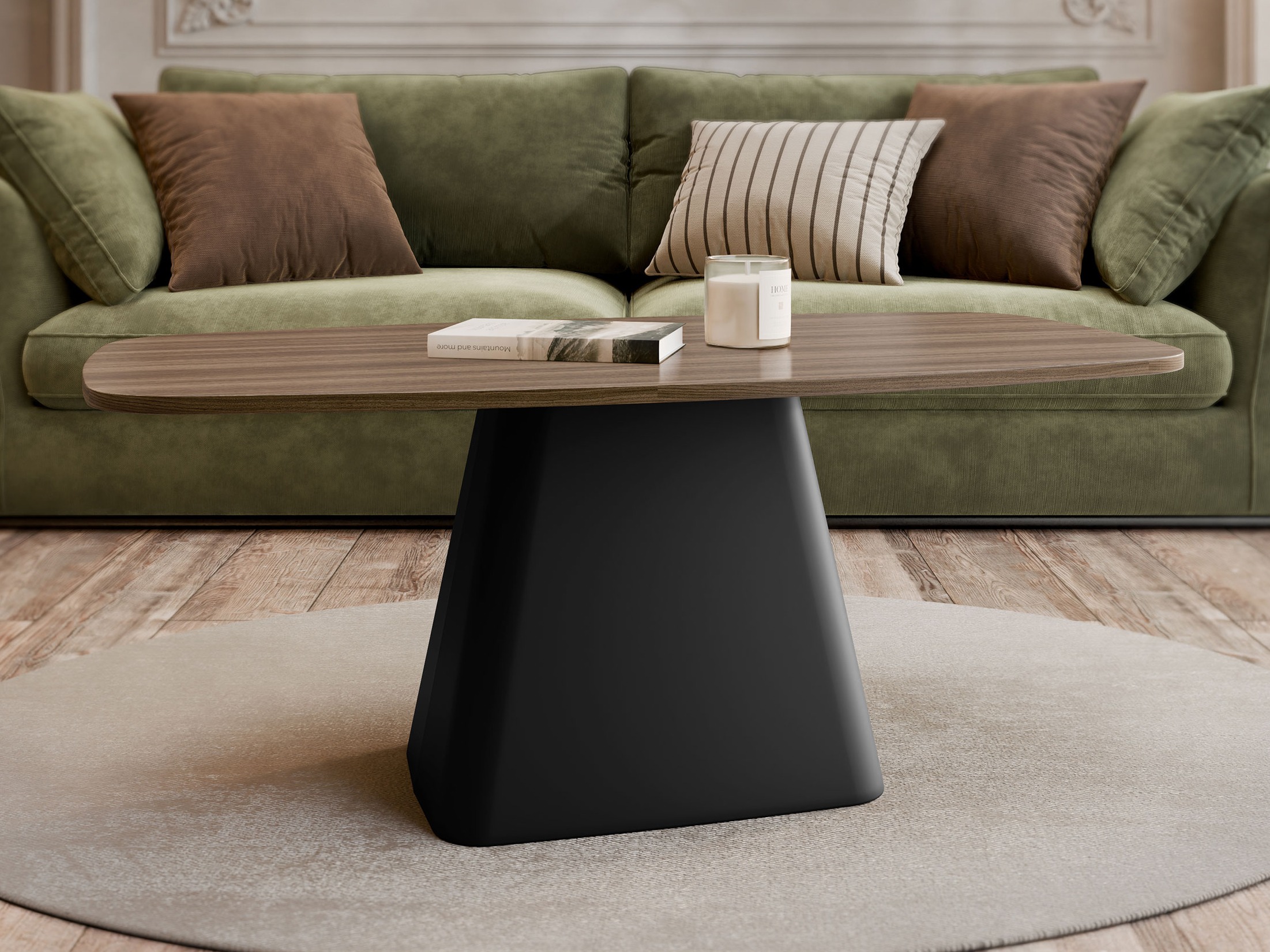 Couchtisch Oswego 158 (Walnussholzoptik)