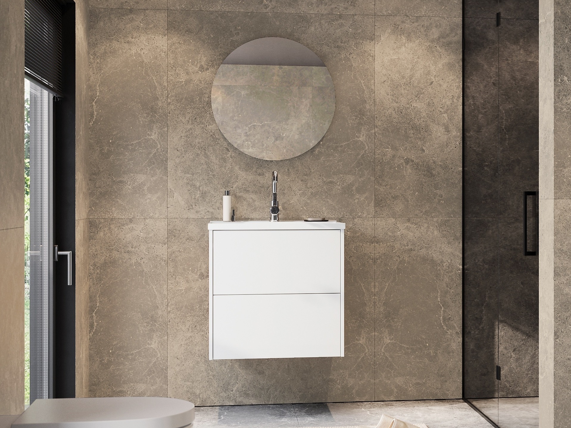 Hängeschrank für Waschbecken Sacramento 522 (Weiß)