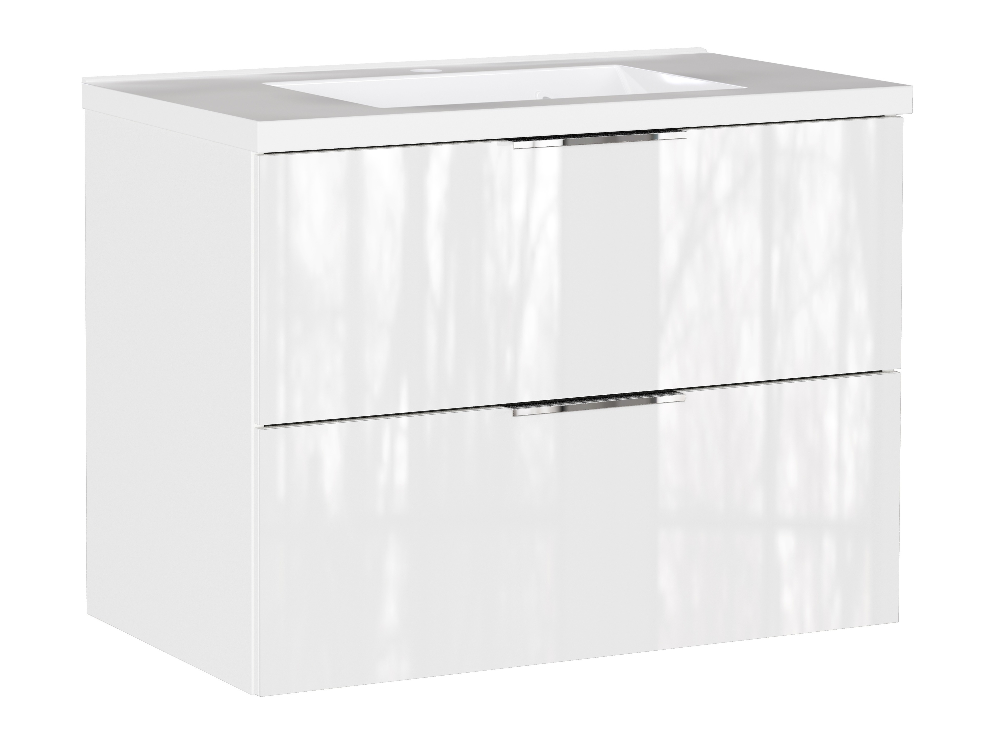 Hängeschrank für Waschbecken Sacramento 526 (Weiß glänzend)