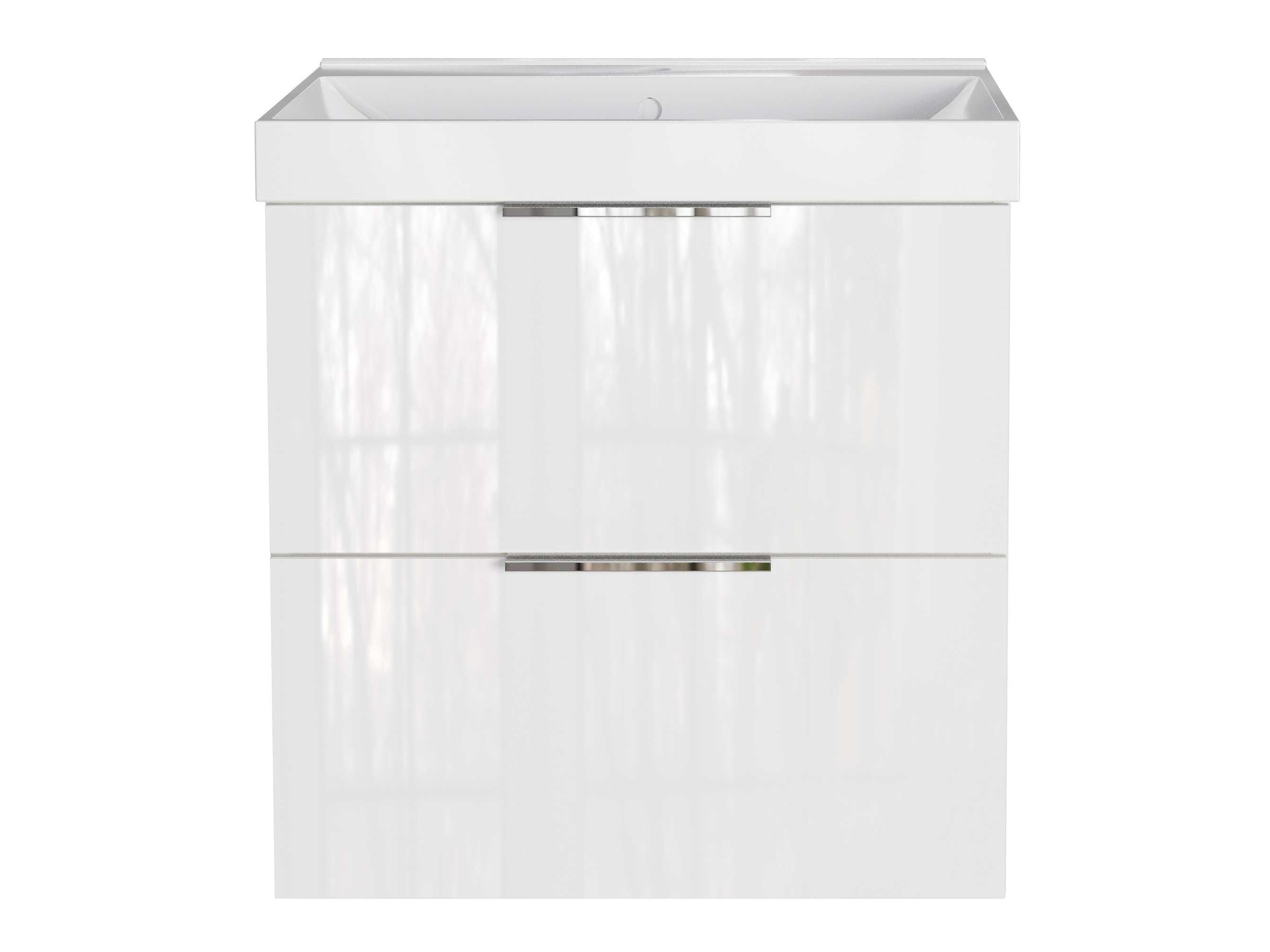 Hängeschrank für Waschbecken Sacramento 527 (Weiß glänzend)