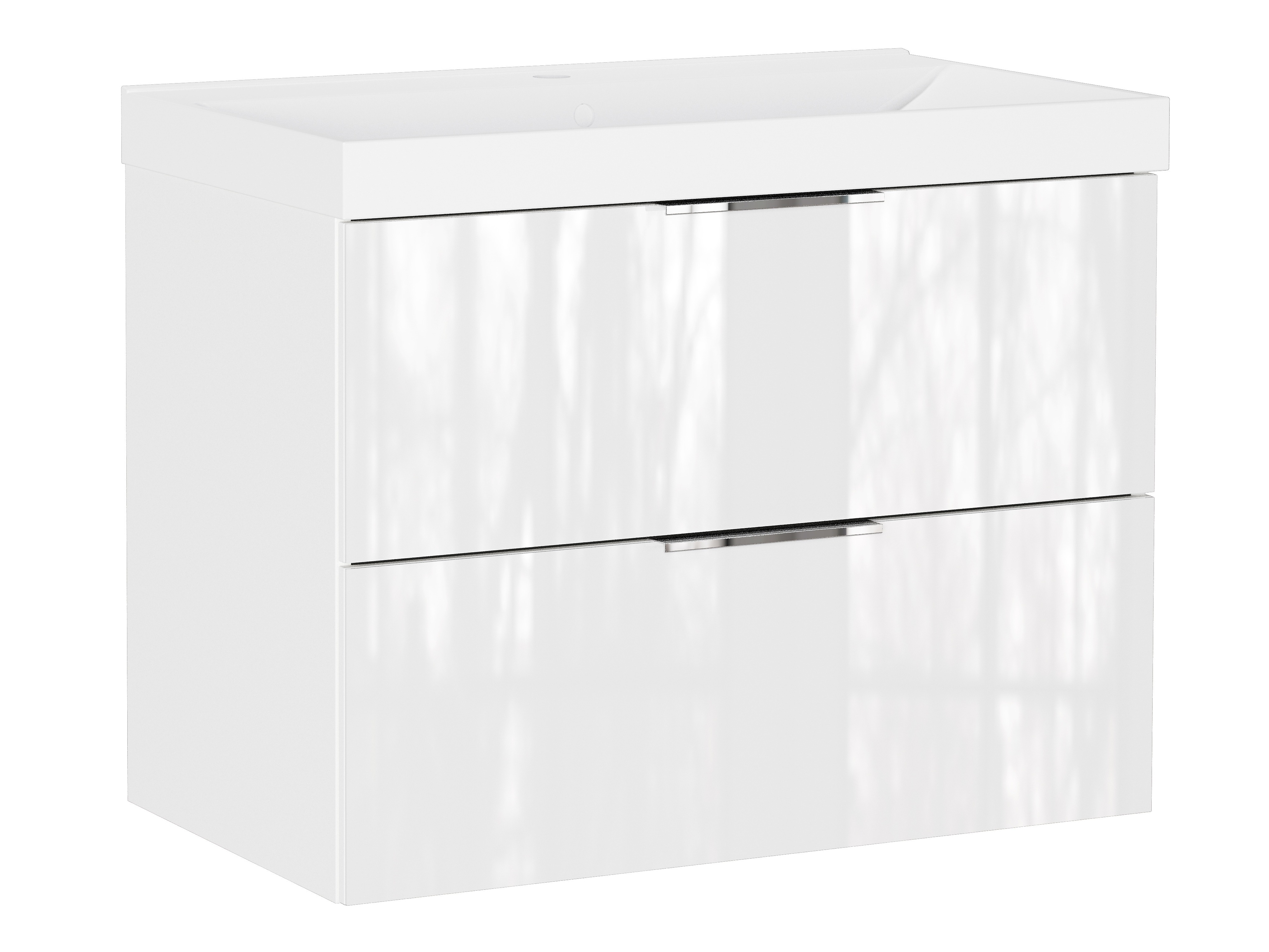 Hängeschrank für Waschbecken Sacramento 528 (Weiß glänzend)