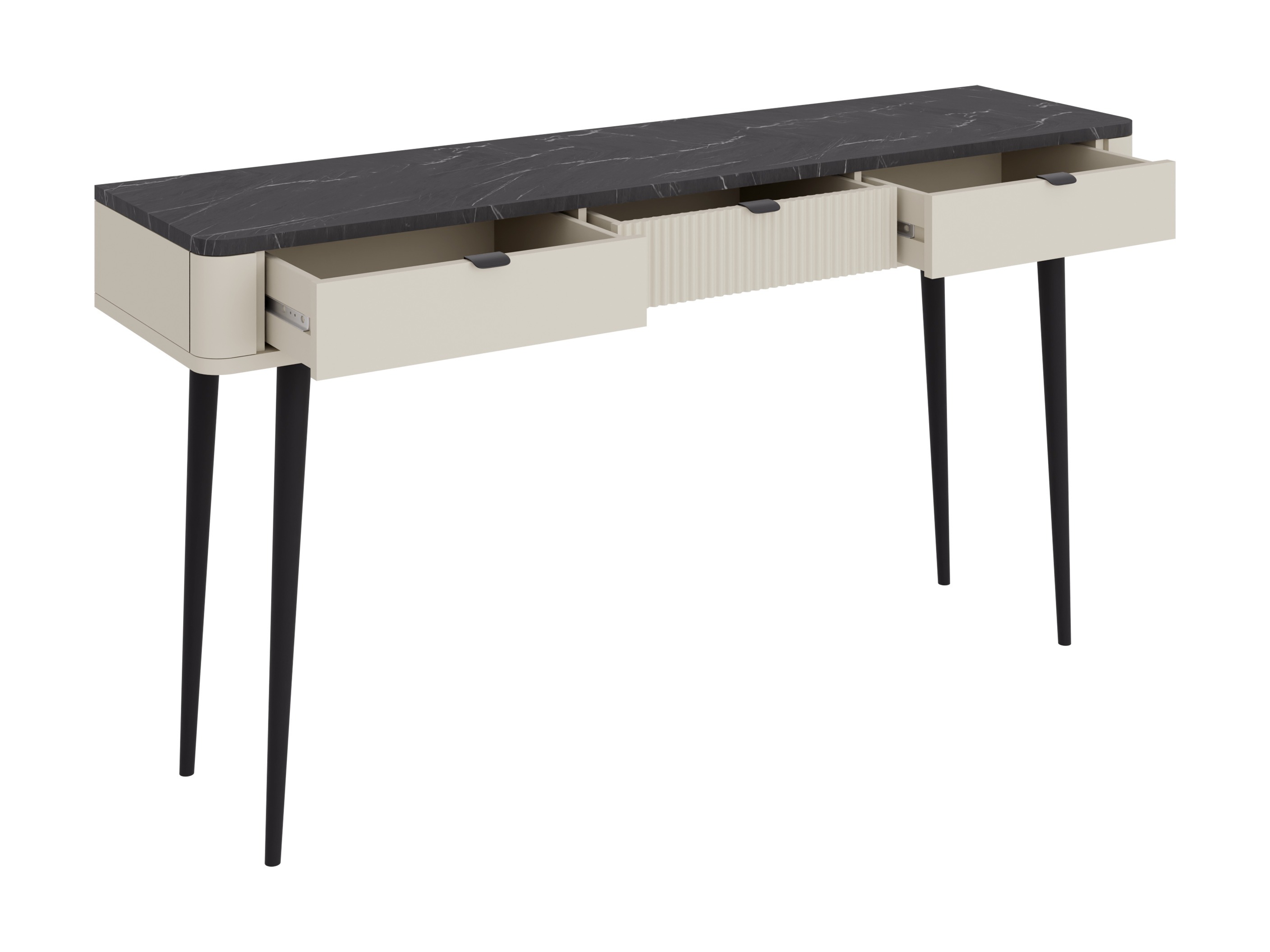 Heimbüro-Set Lufela 123 (Kaschmir + Walnussholzoptik)