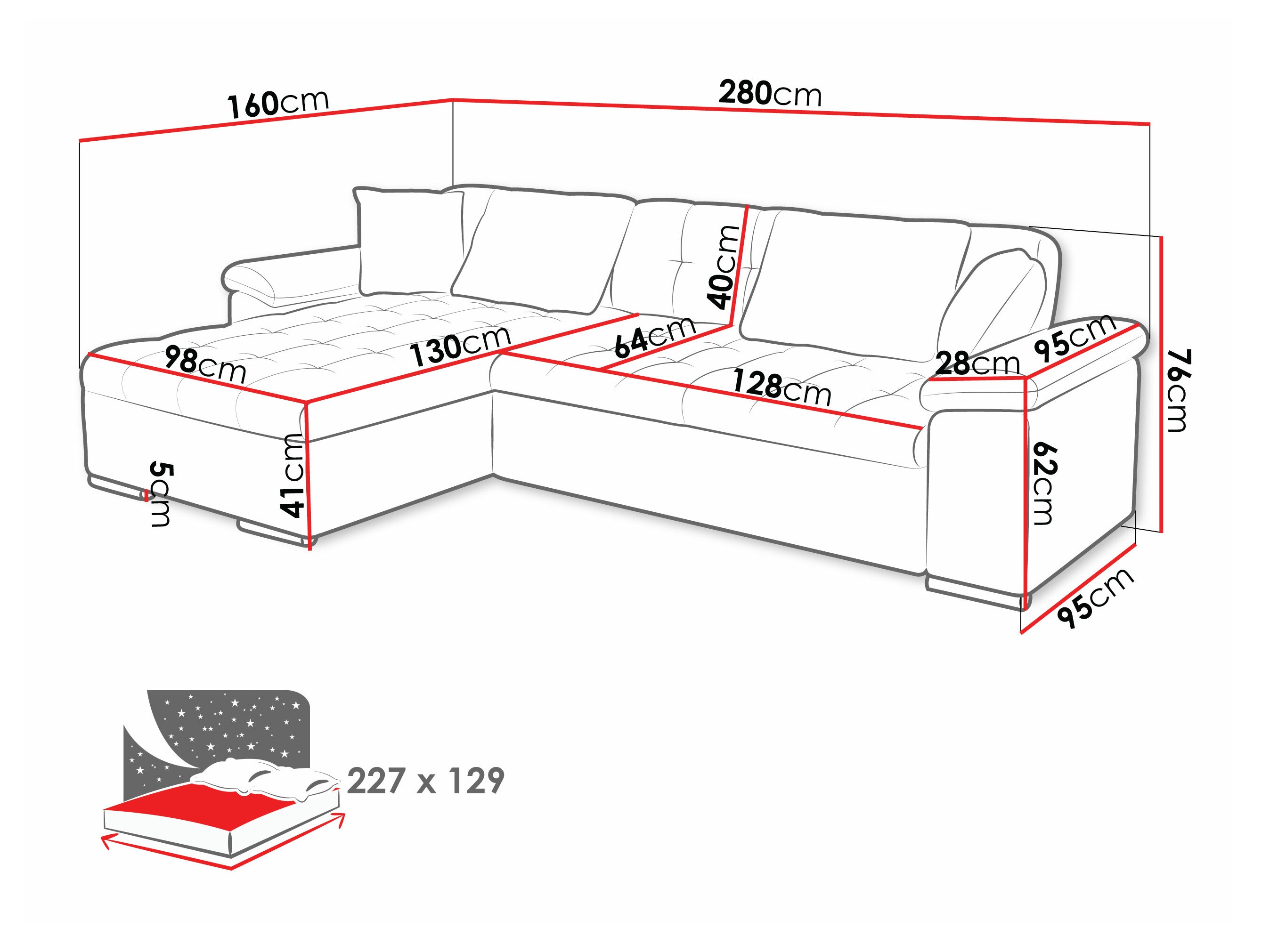 Ecksofa Comfivo 181 (Otusso 22 + Velvetto 06)