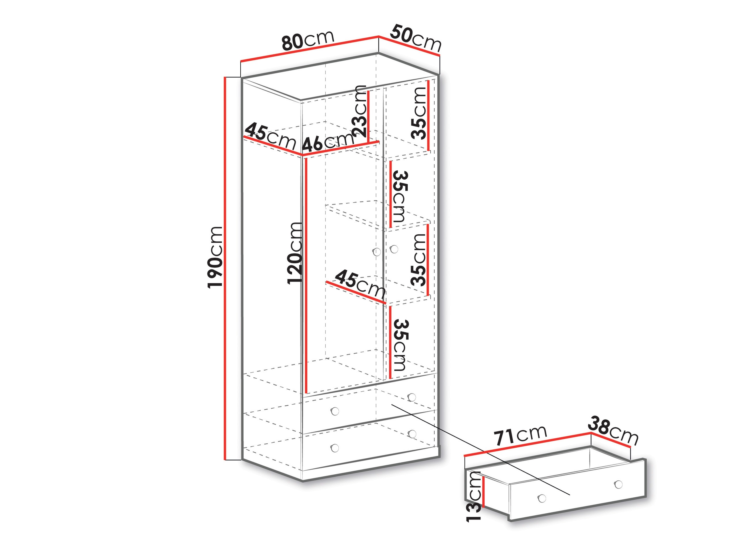 Kleiderschrank Tesmonu 102