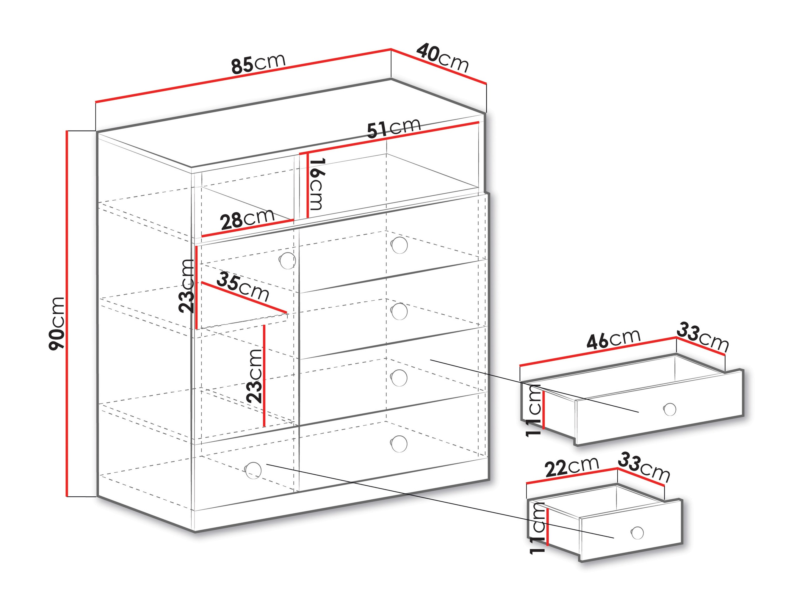 Kommoden Tesmonu 108