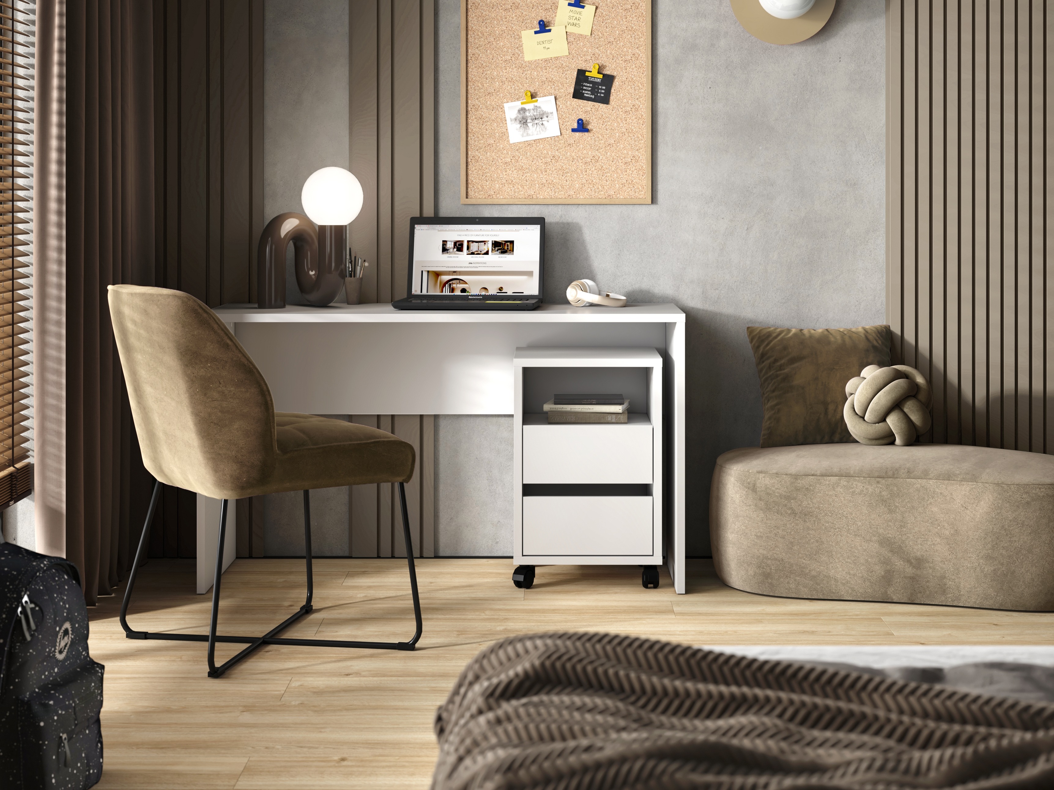 Bürotisch Austin 347 (Weiß)