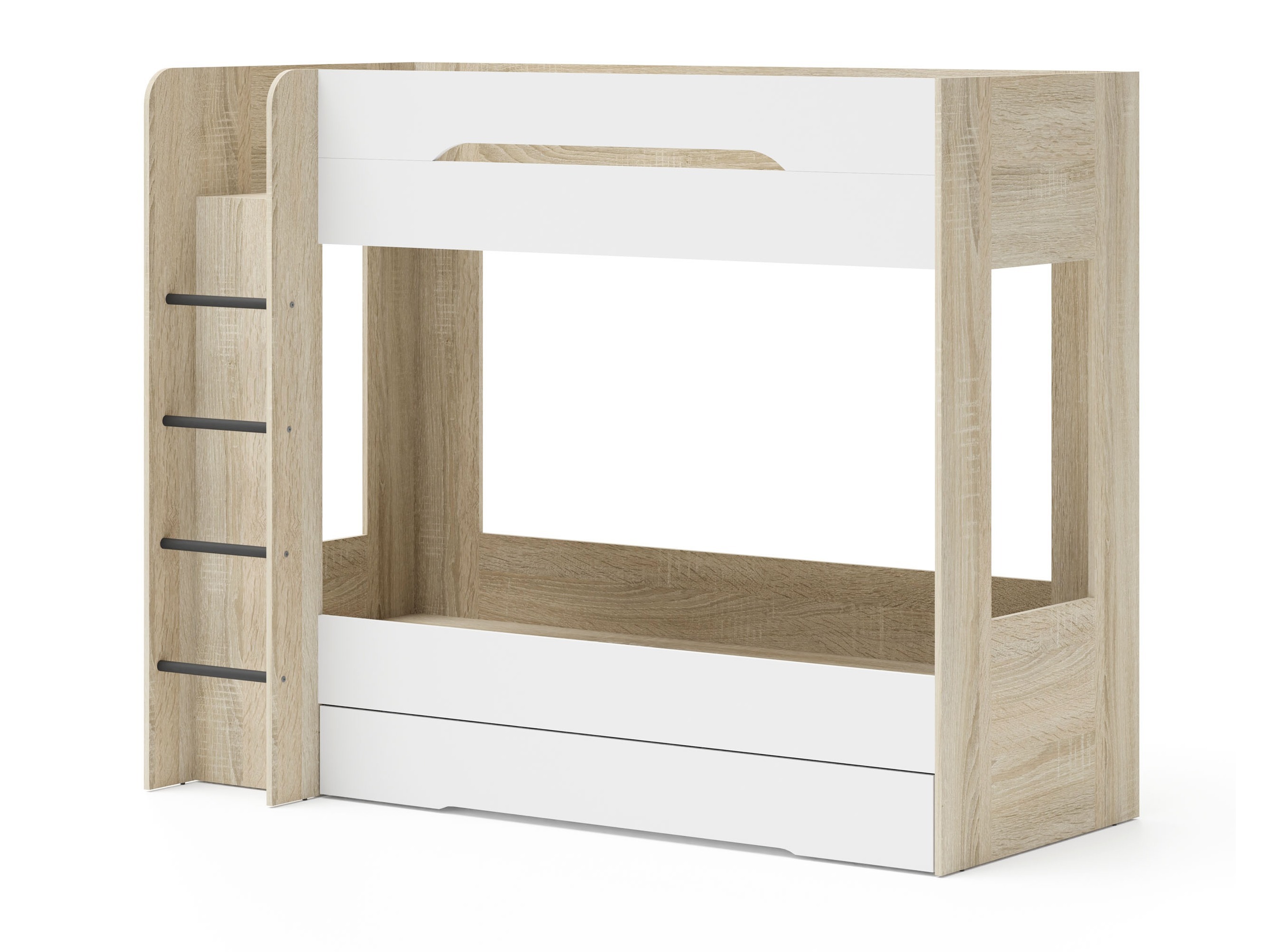 Kinderzimmer-Set Elitenu 105 (Sonoma Eichenholzoptik + Weiß)