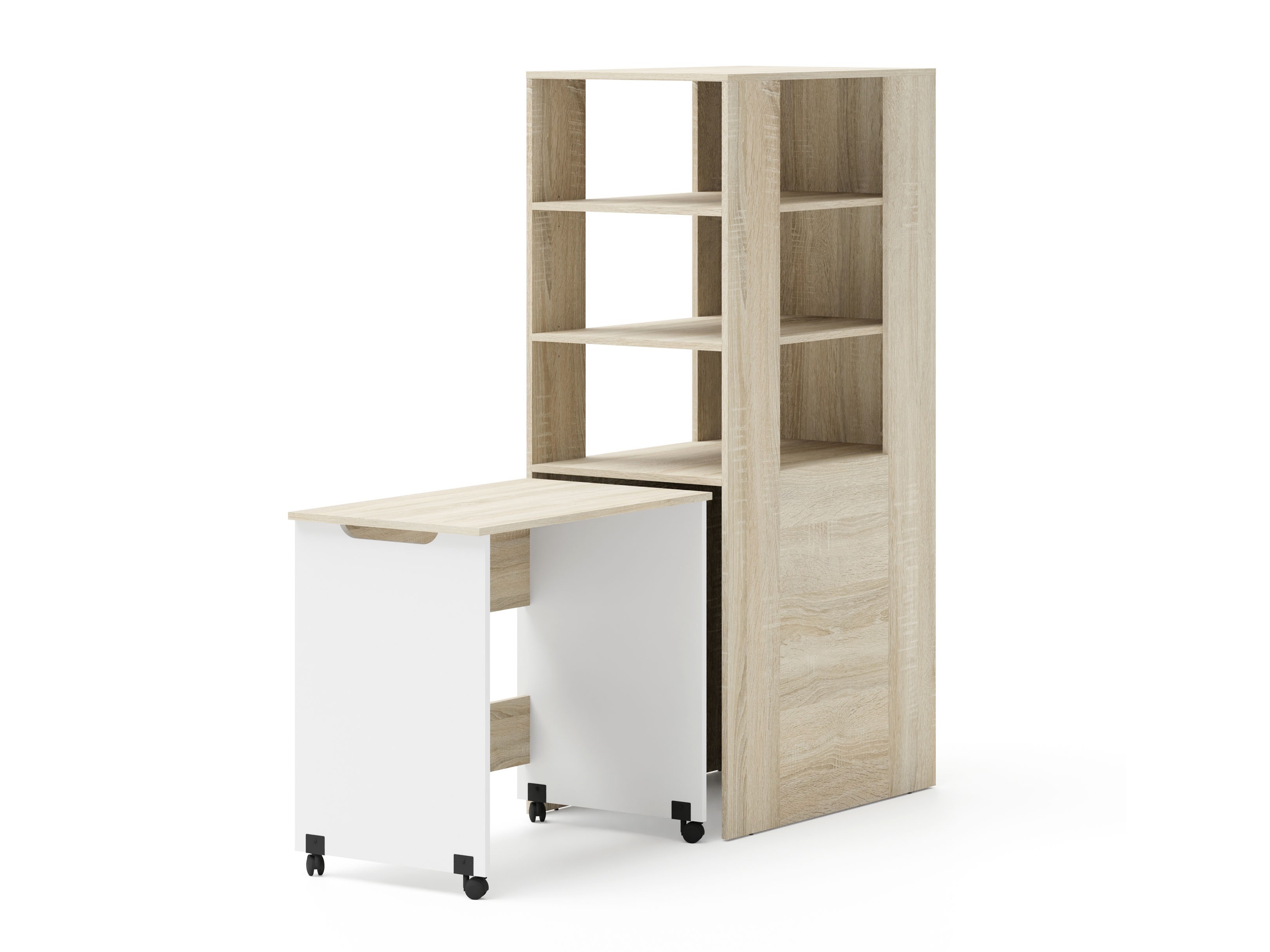 Kinderzimmer-Set Elitenu 105 (Sonoma Eichenholzoptik + Weiß)