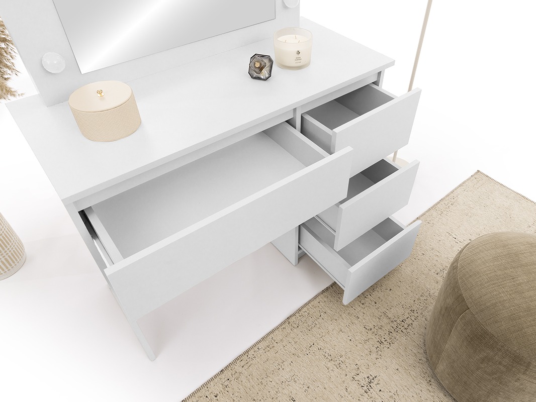 Schminktisch Murrieta 194 (Weiß)