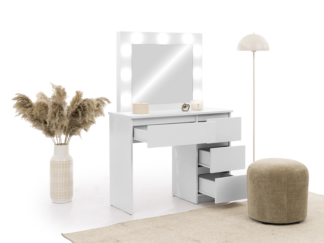 Schminktisch Murrieta 194 (Weiß)