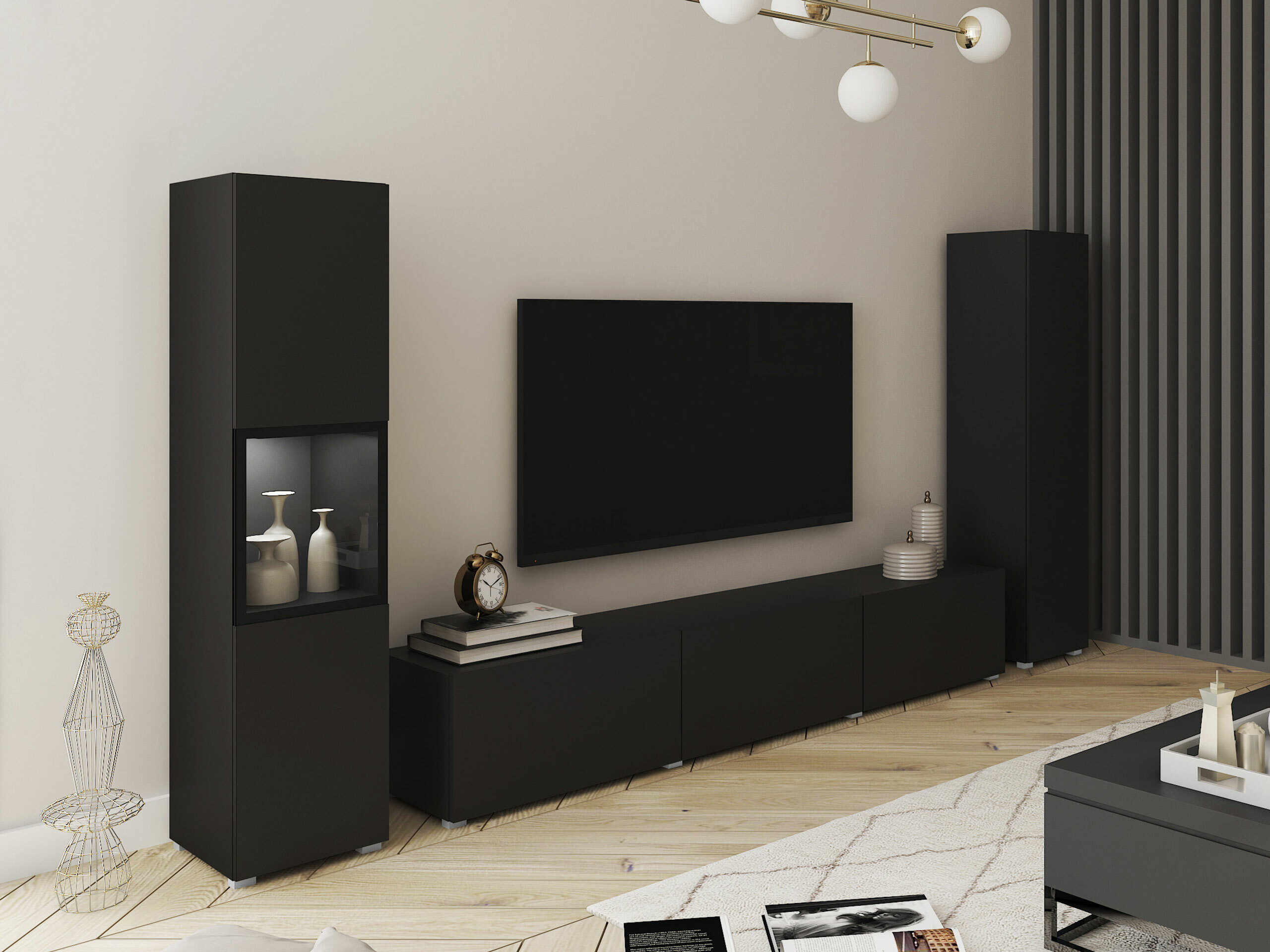 Wohnzimmer-Sets Sarasota 193 (Graphit)