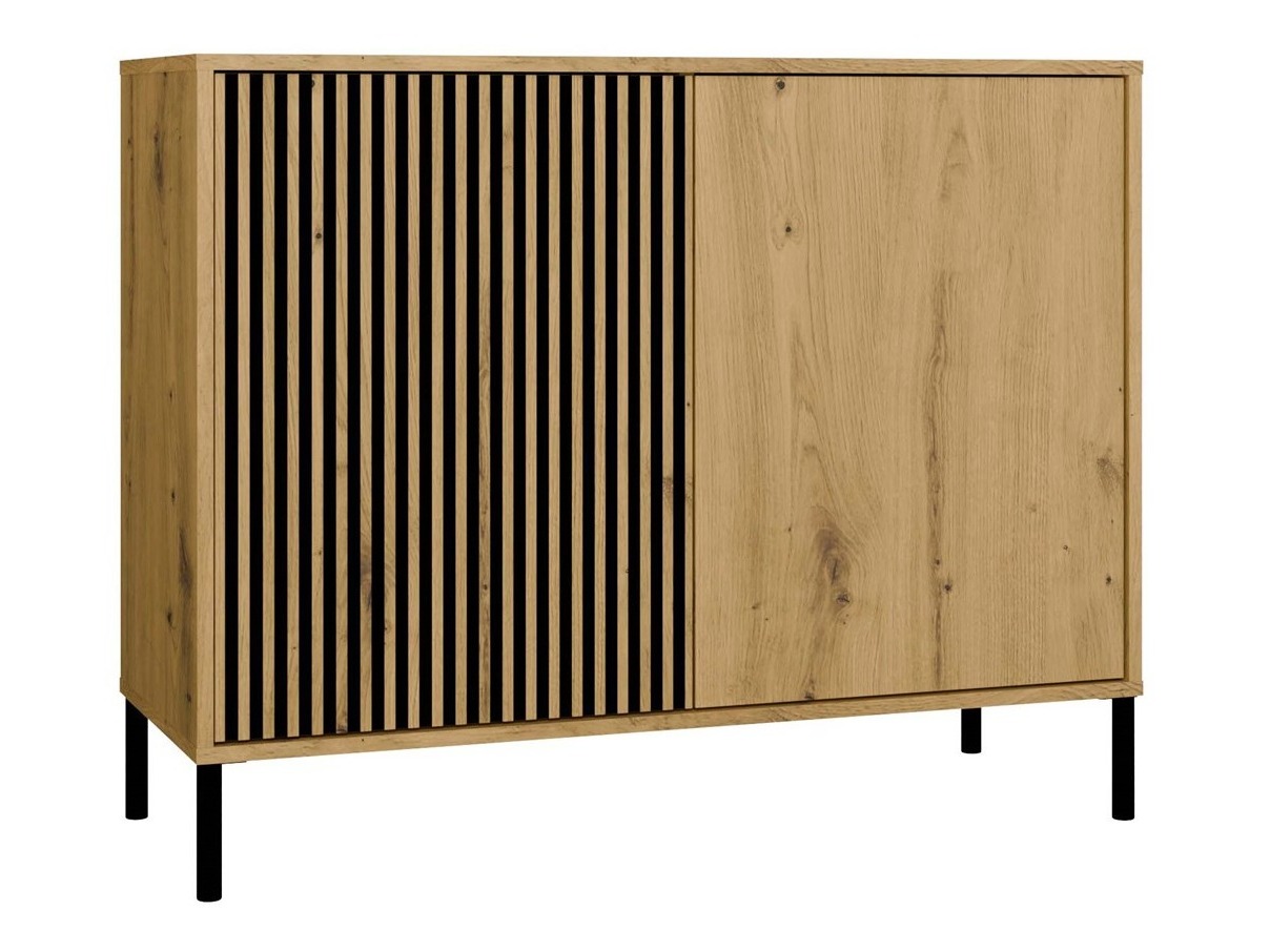 Sideboard Orlsone 109 (Artisan Eichenholzoptik + Schwarz)