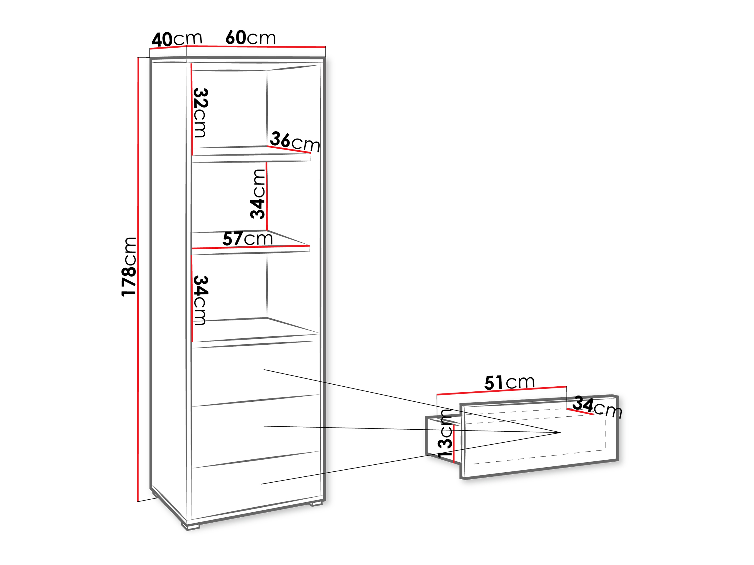 Regal Comfivo Fersoe 105 (Weiß)