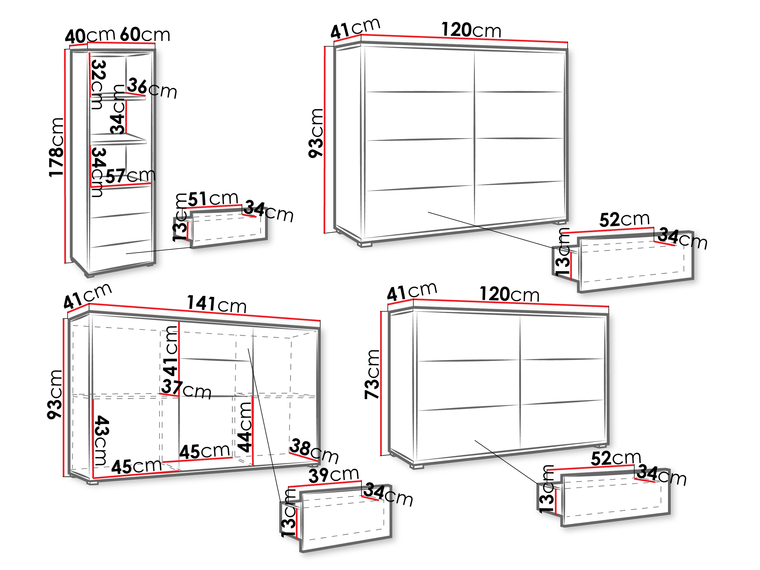 Wohnzimmer-Sets Comfivo Fersoe 108 (Weiß)