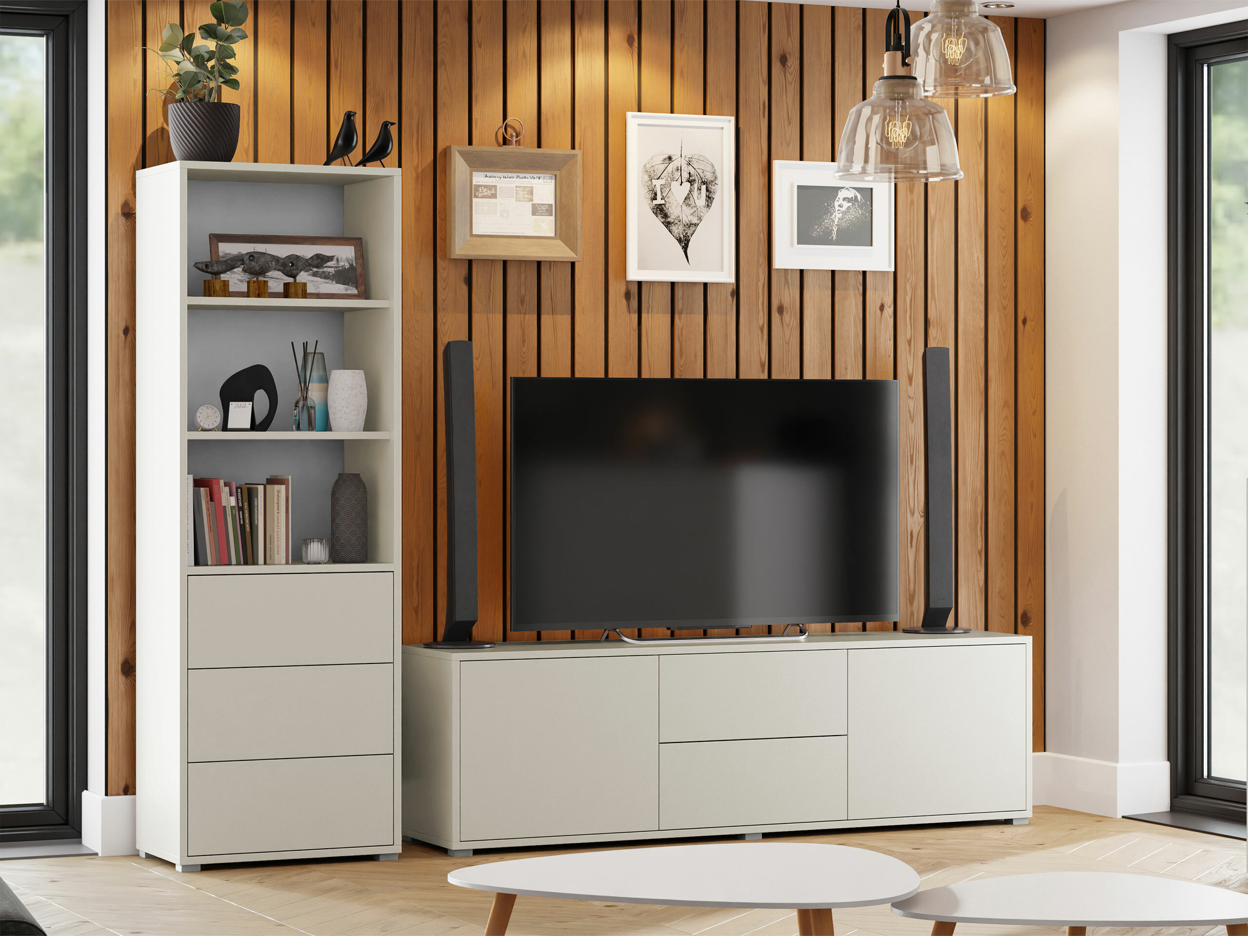 Wohnzimmer-Sets Comfivo Tutela IV (Kaschmir)