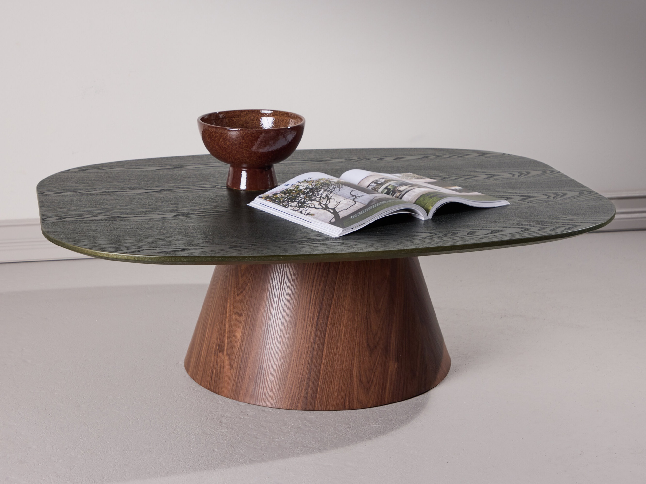 Couchtisch Dallas 4976 (Dunkelgrün + Braun)