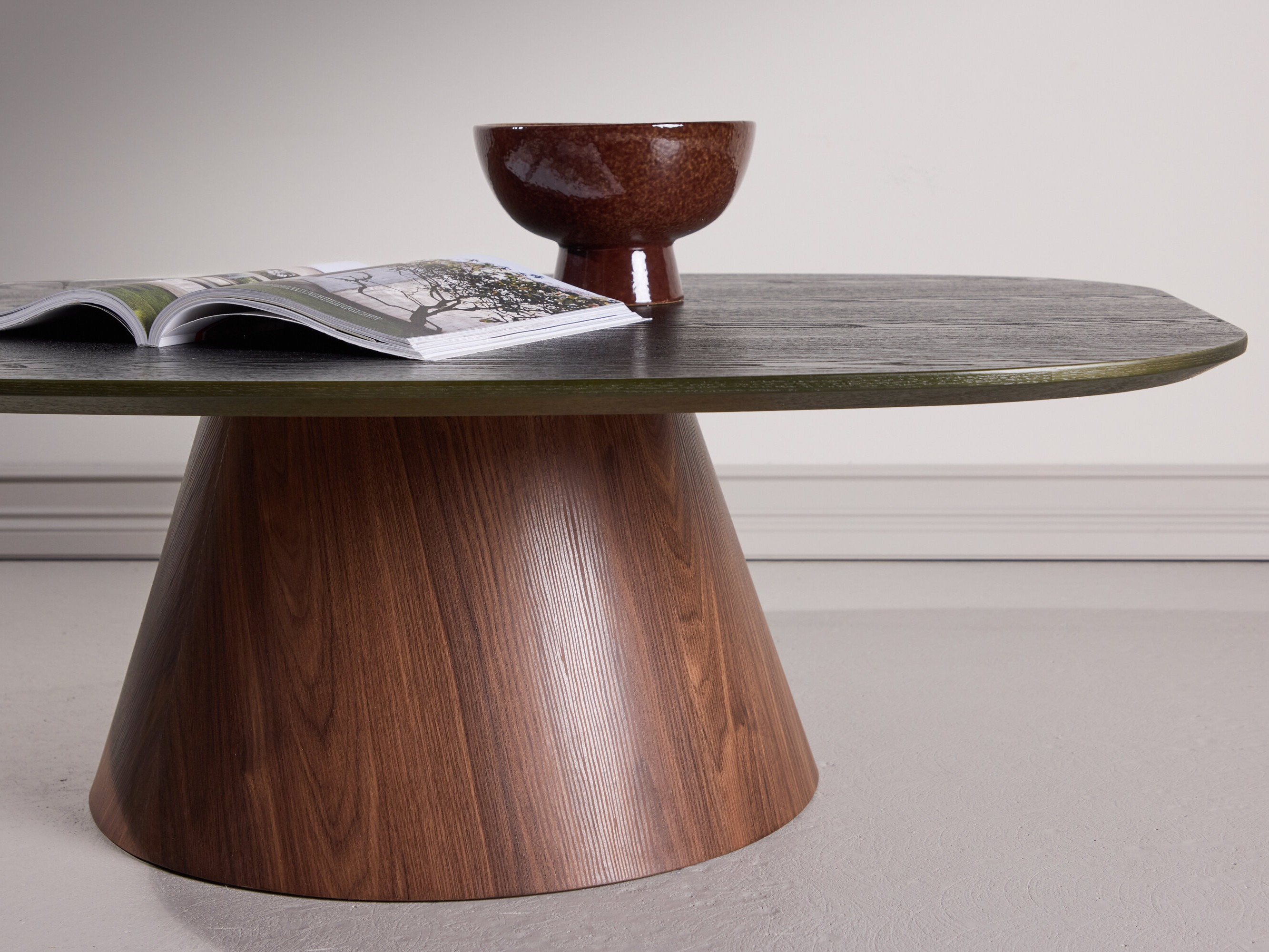 Couchtisch Dallas 4976 (Dunkelgrün + Braun)