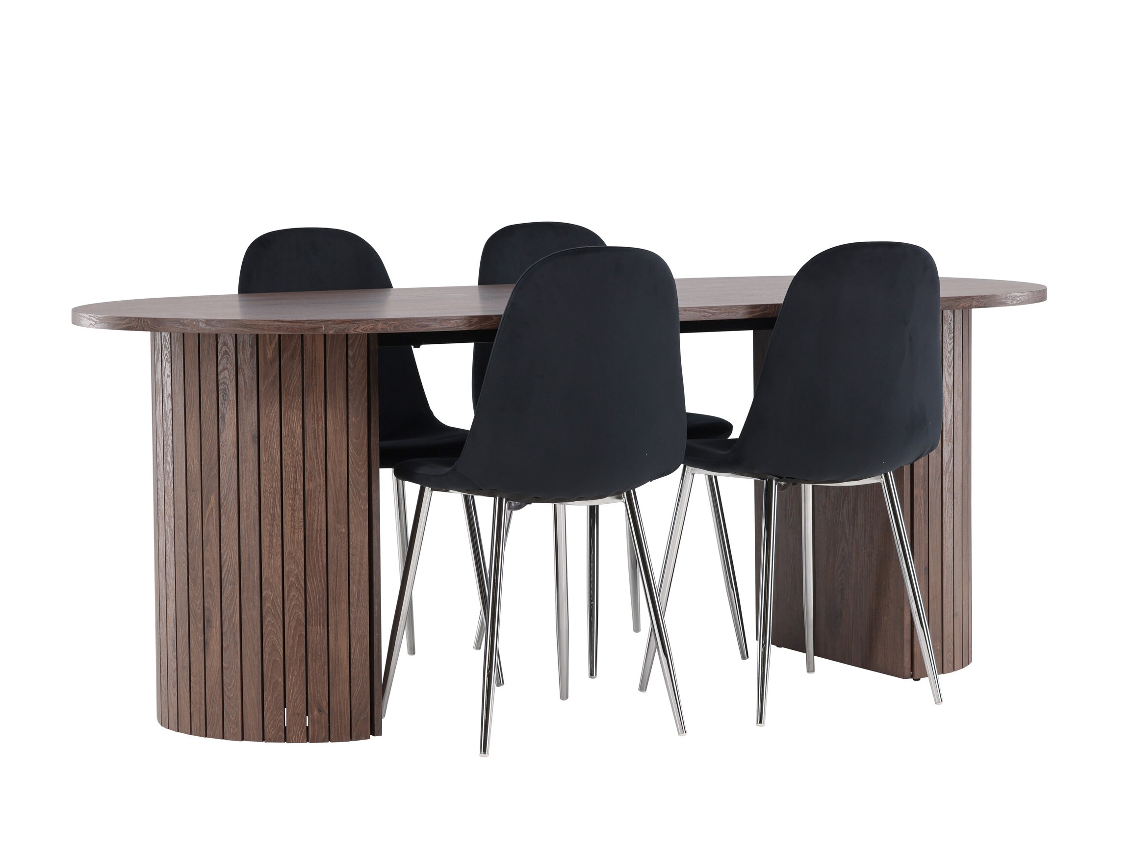 Essgruppe Dallas 4995 (Schwarz + Silber)