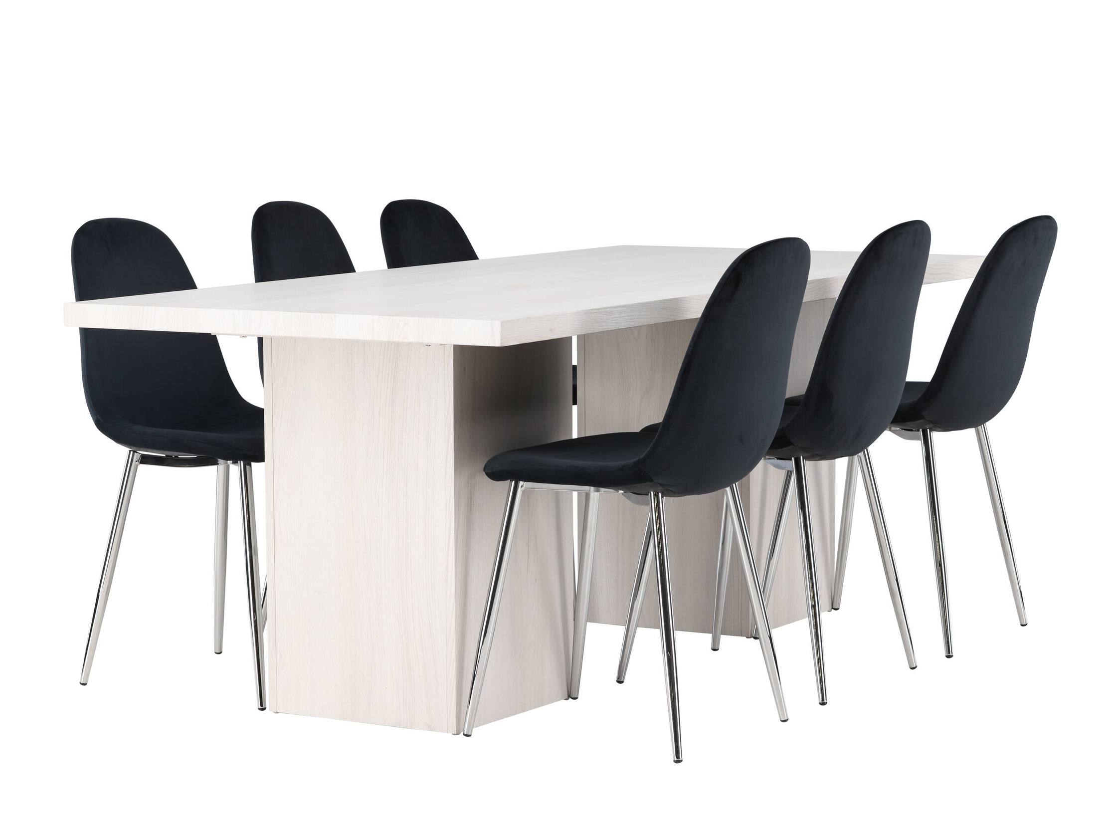 Essgruppe Dallas 4997 (Schwarz + Silber)