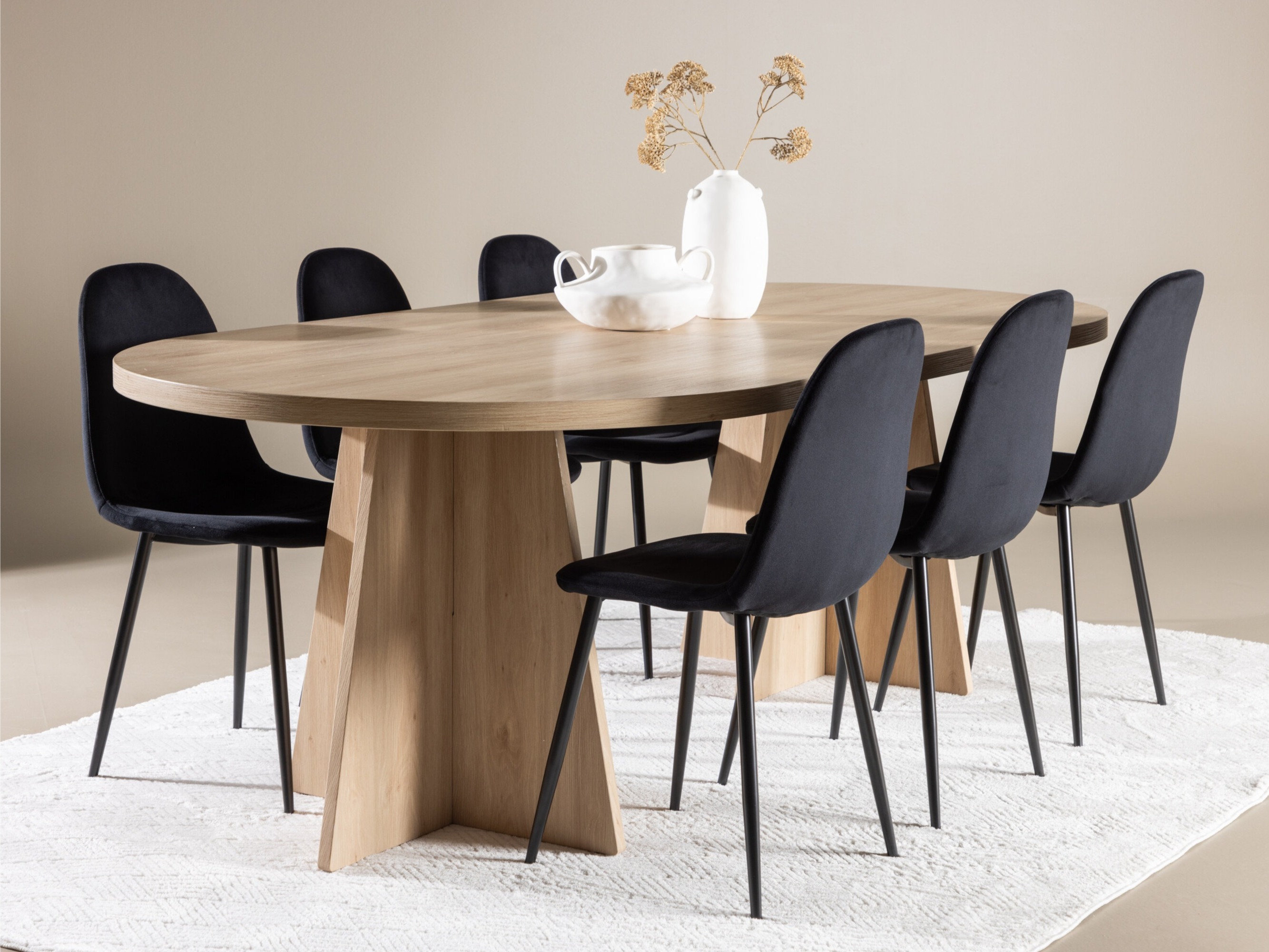 Essgruppe Dallas 4998 (Schwarz)