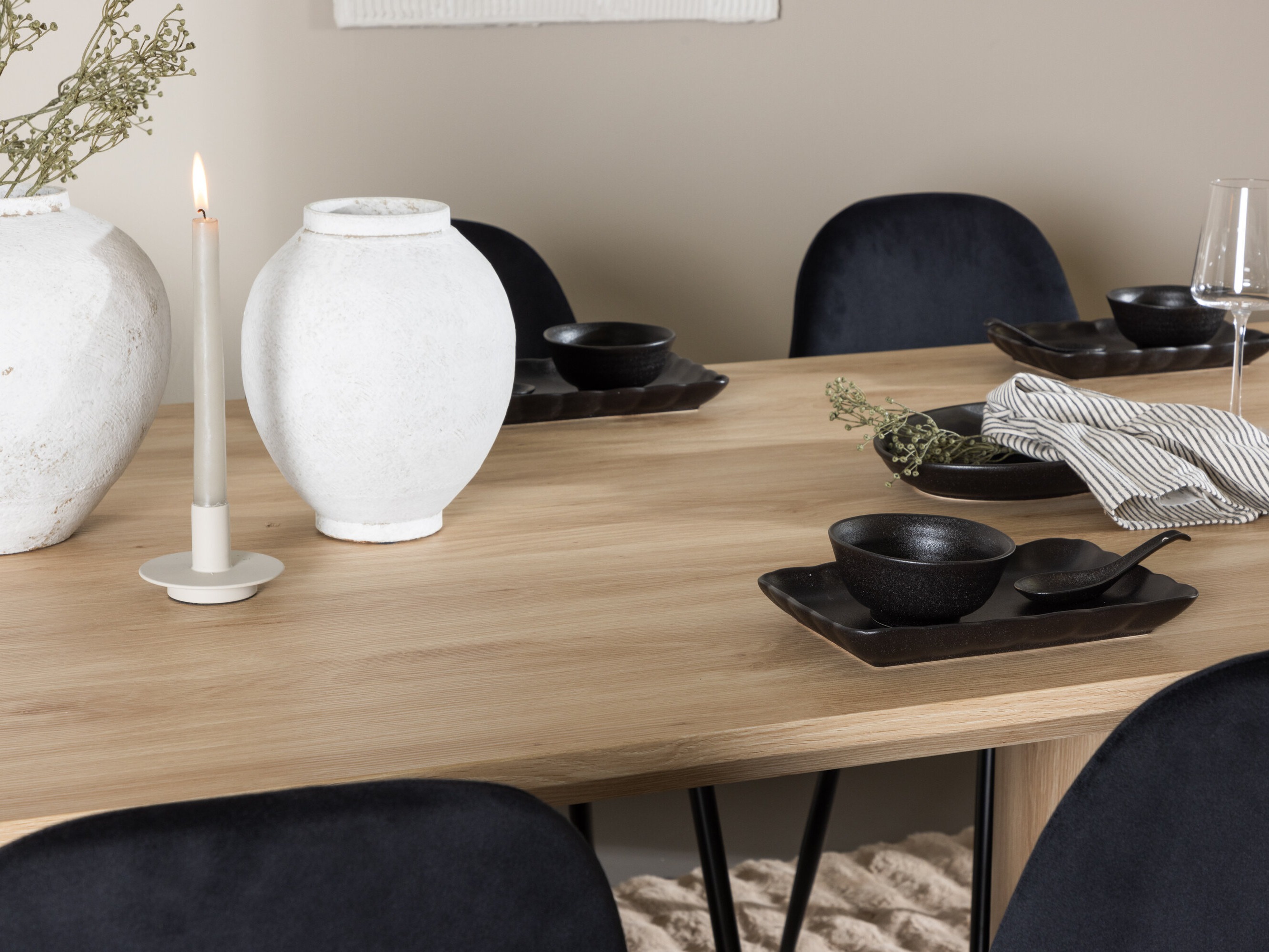 Essgruppe Dallas 5018 (Schwarz)