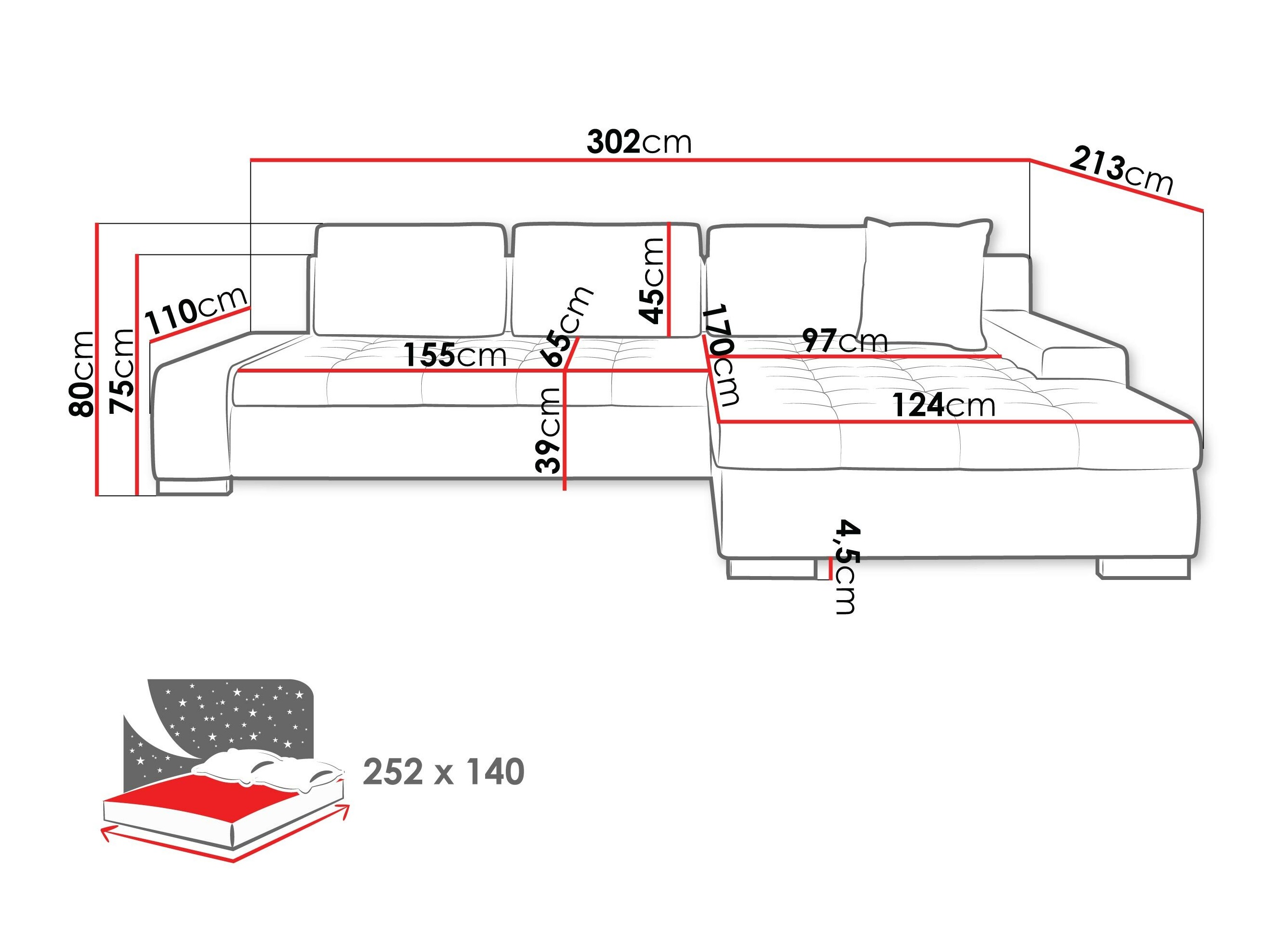 Ecksofa Comfivo Nitor II (Majorka 03)