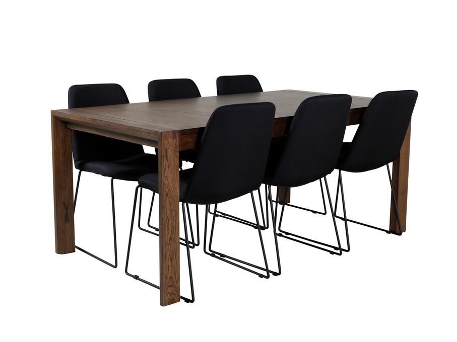 Essgruppe Dallas 5027 (Eichenholzoptik dunkel)
