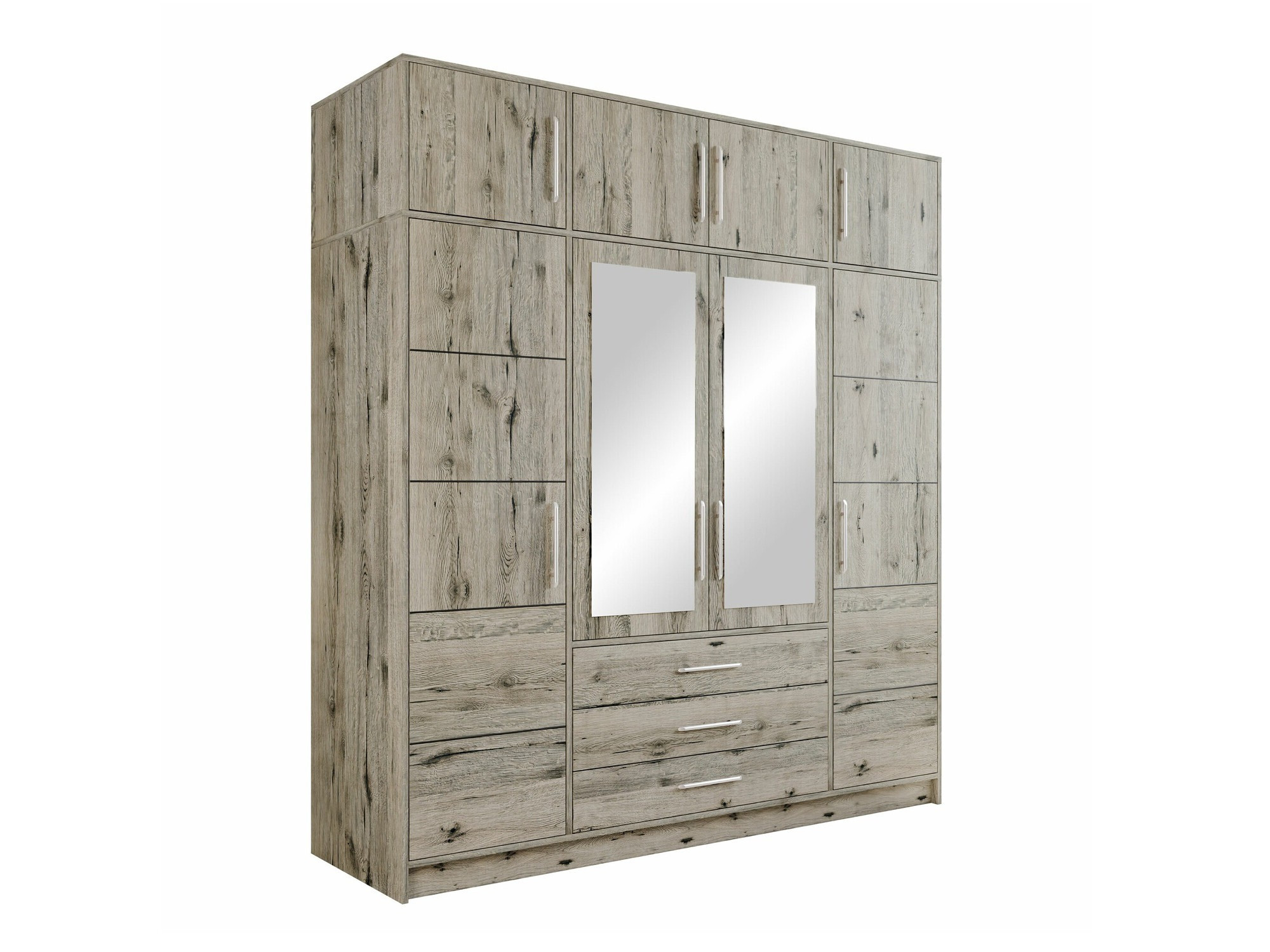 Kleiderschrank Dortivu 147 (Wellington Eichenholzoptik)