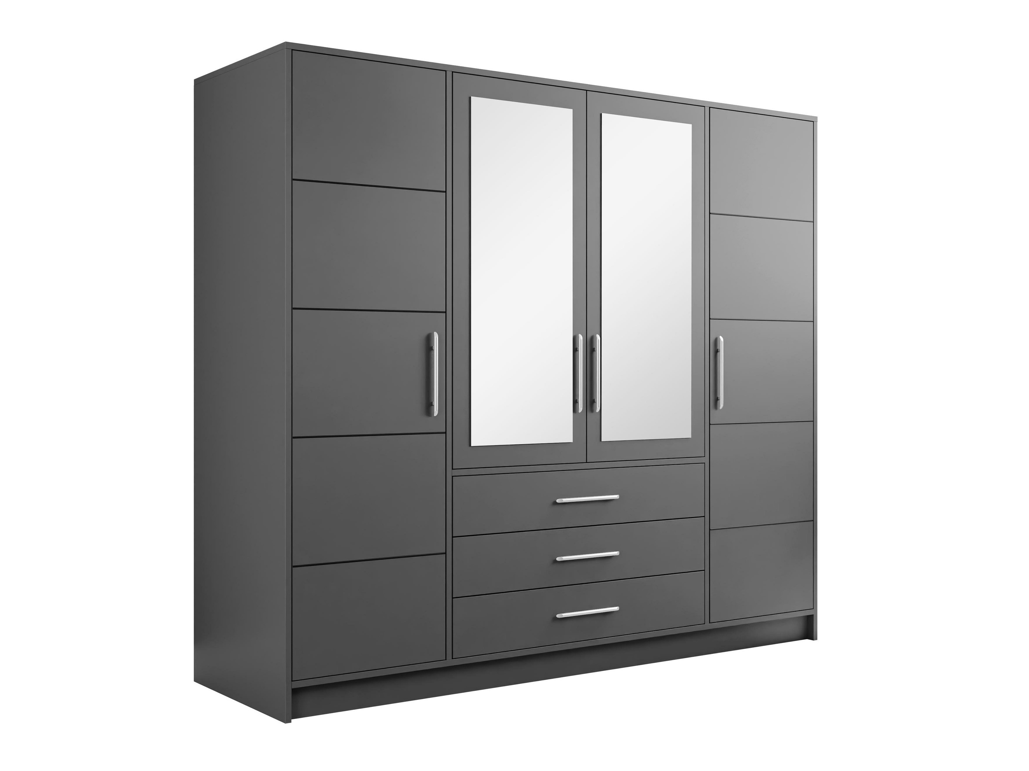 Kleiderschrank Dortivu (Graphit)