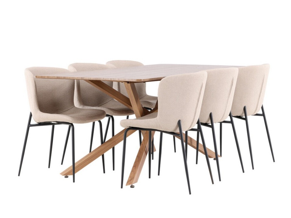 Essgruppe Dallas 5102 (Beige)
