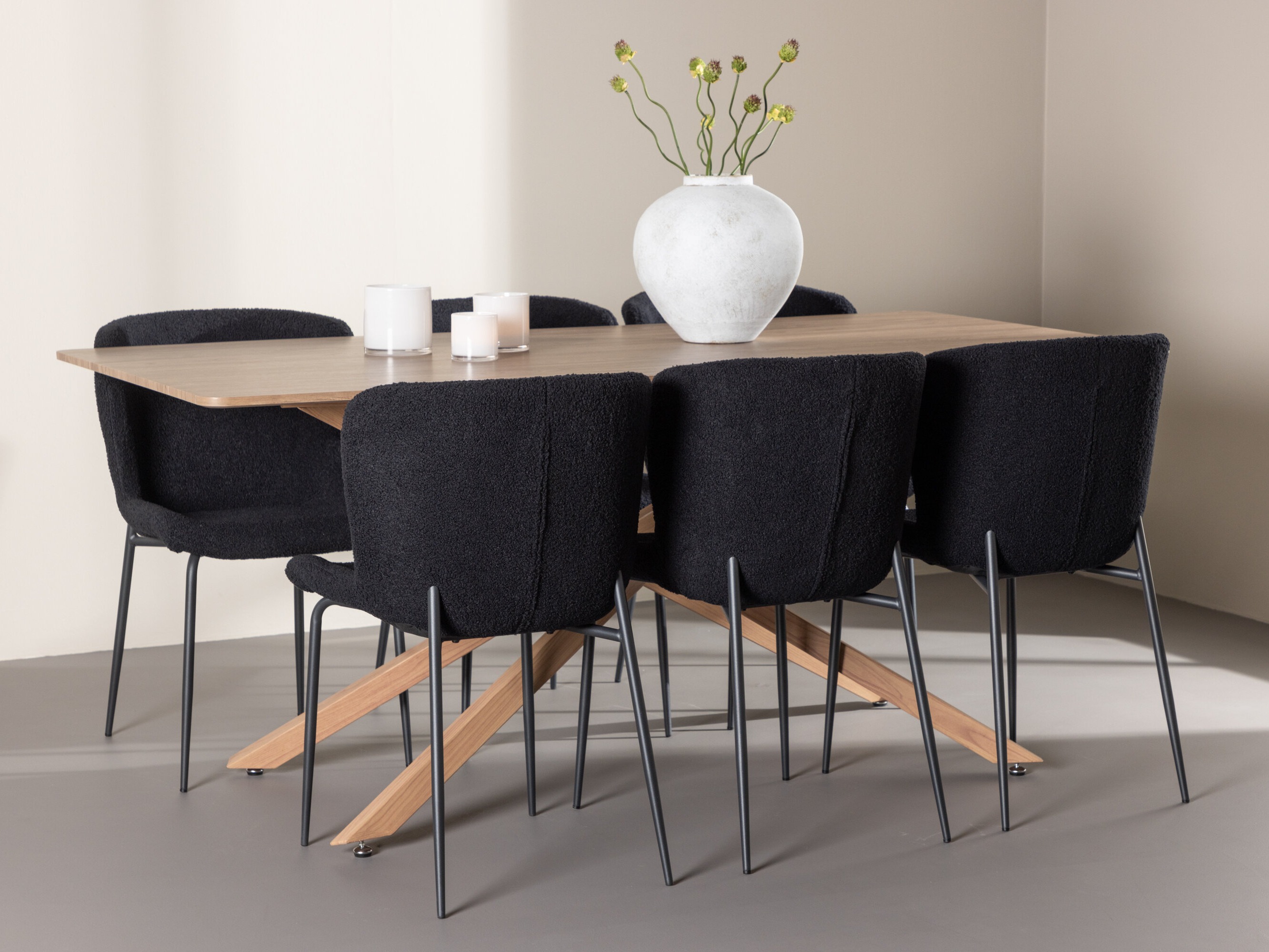 Essgruppe Dallas 5102 (Schwarz)