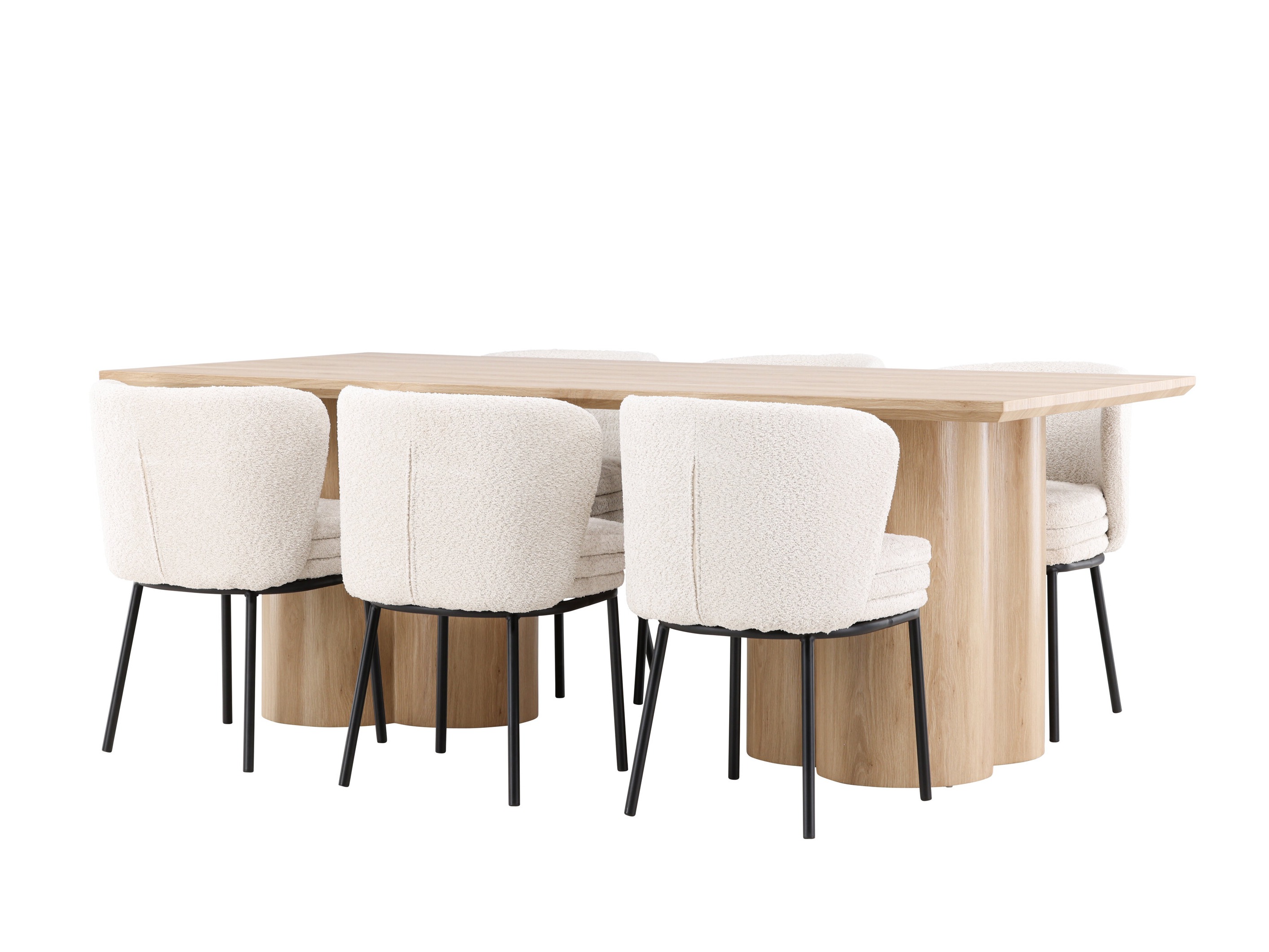 Essgruppe Dallas 5176 (Helles Holz)