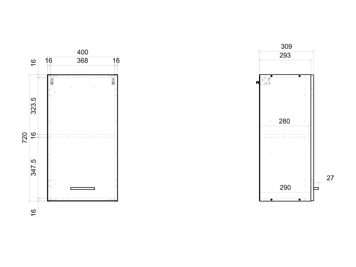 Modularer Wandschrank Quti 114