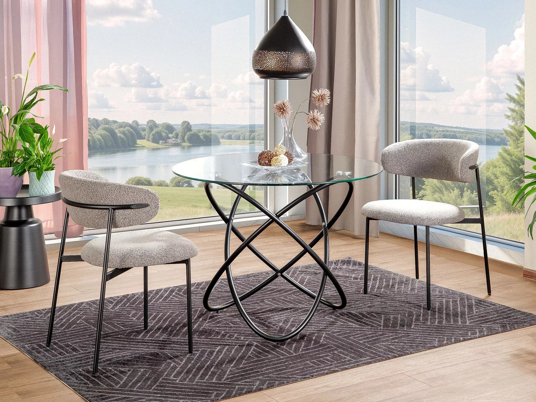 Tisch Detroit 933 (Schwarz)