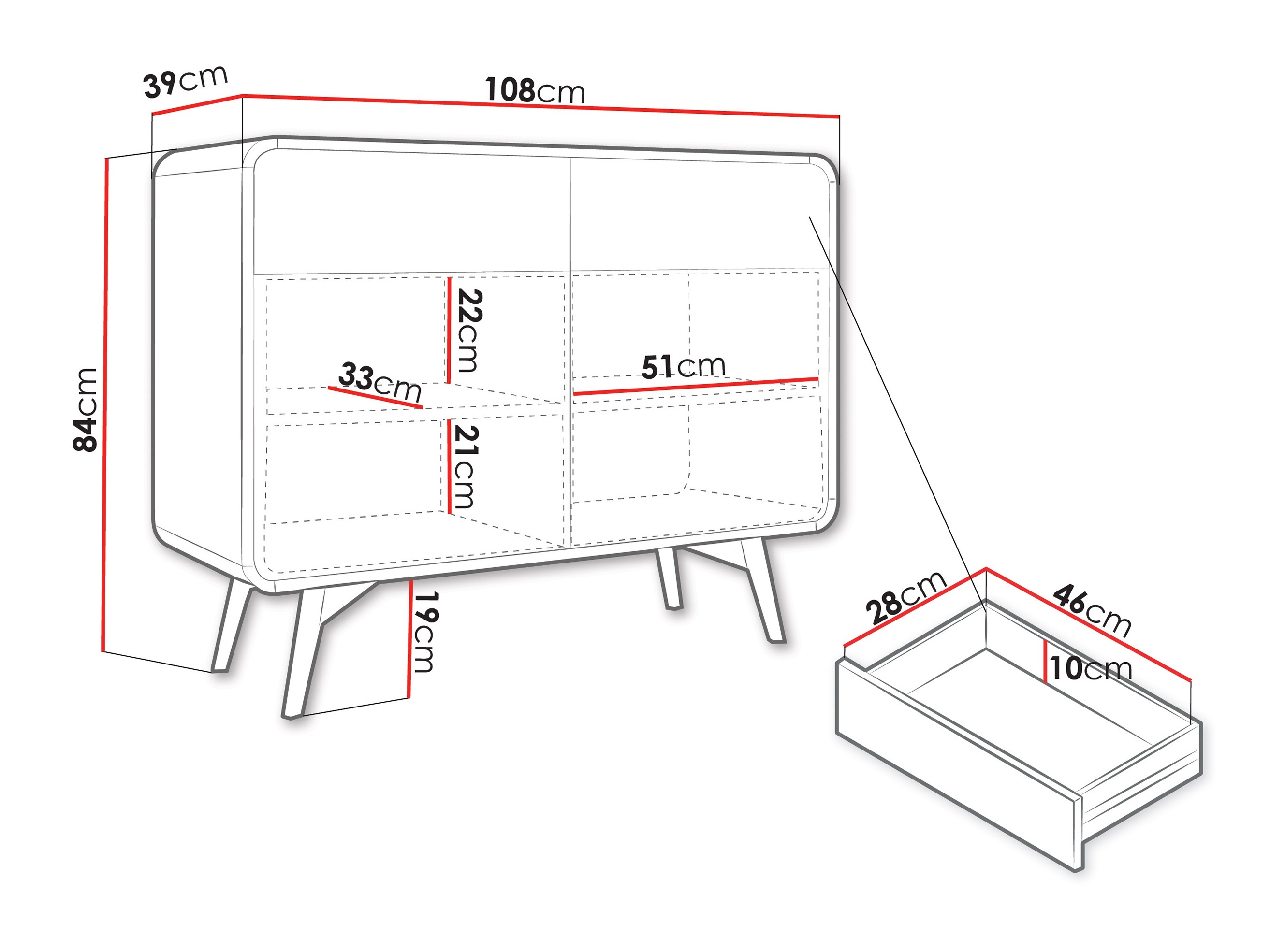 Kommoden Talsalo 100