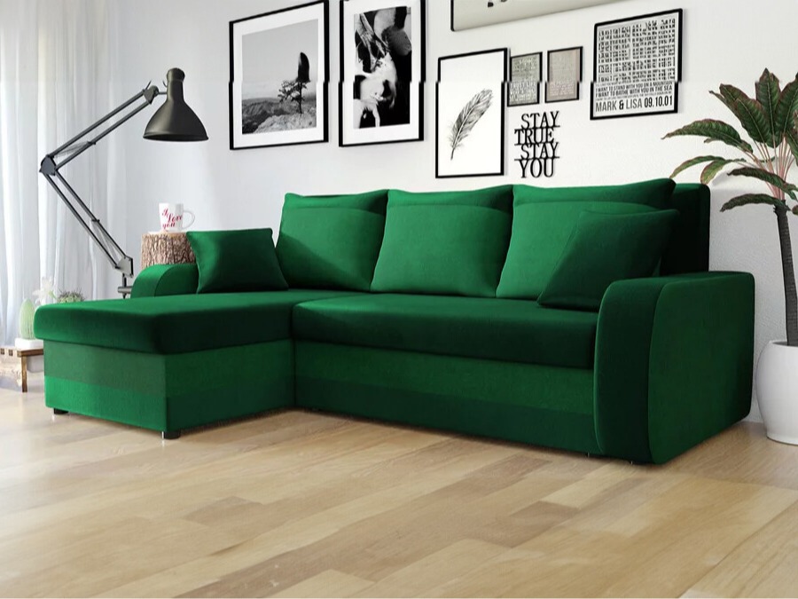 Ecksofa Comfivo 135 (Kronos 19 + Uttario Velvet 2951)