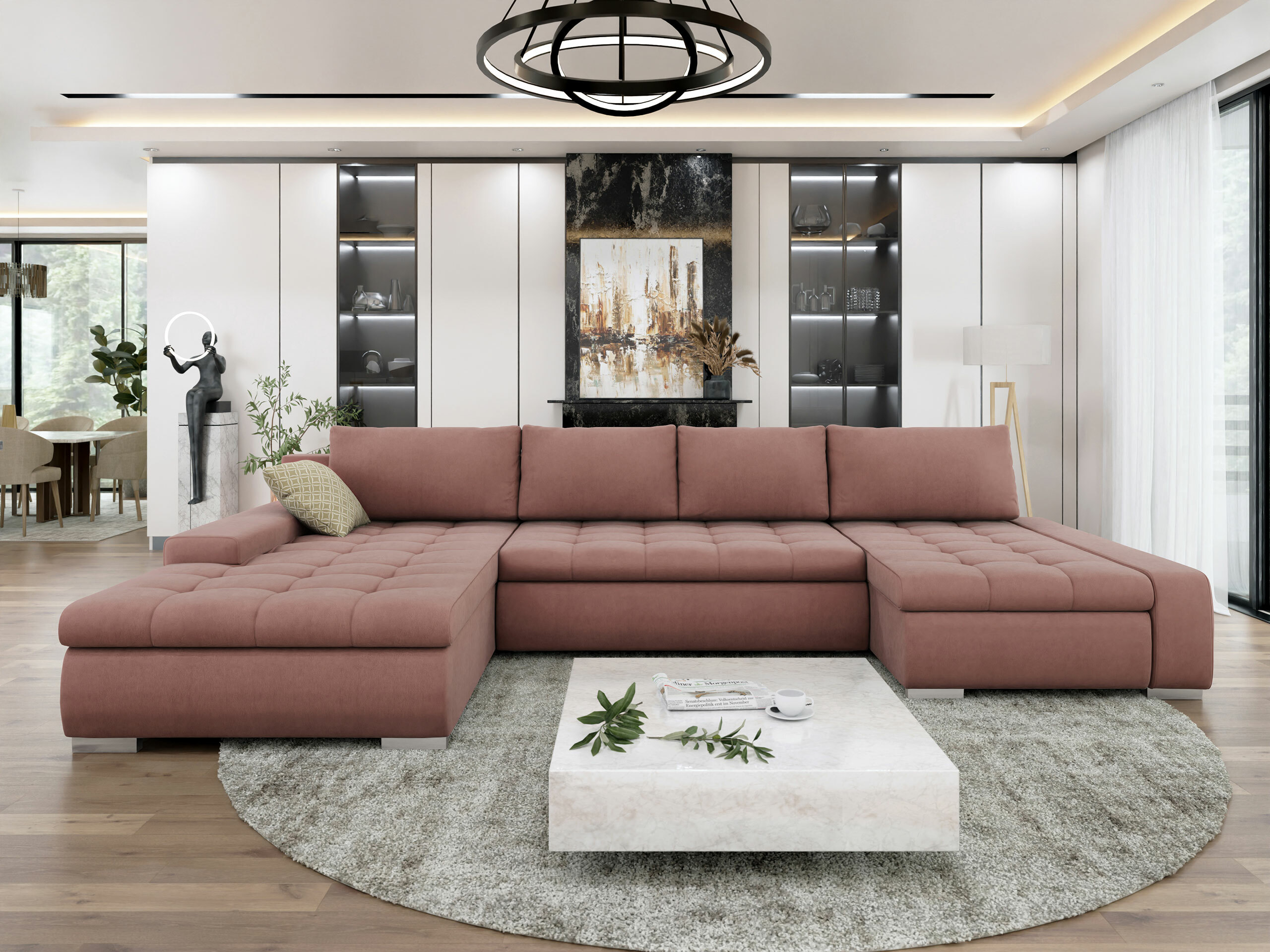 Ecksofa Comfivo 106 (Uttario Velvet 2955 + Evo 25)