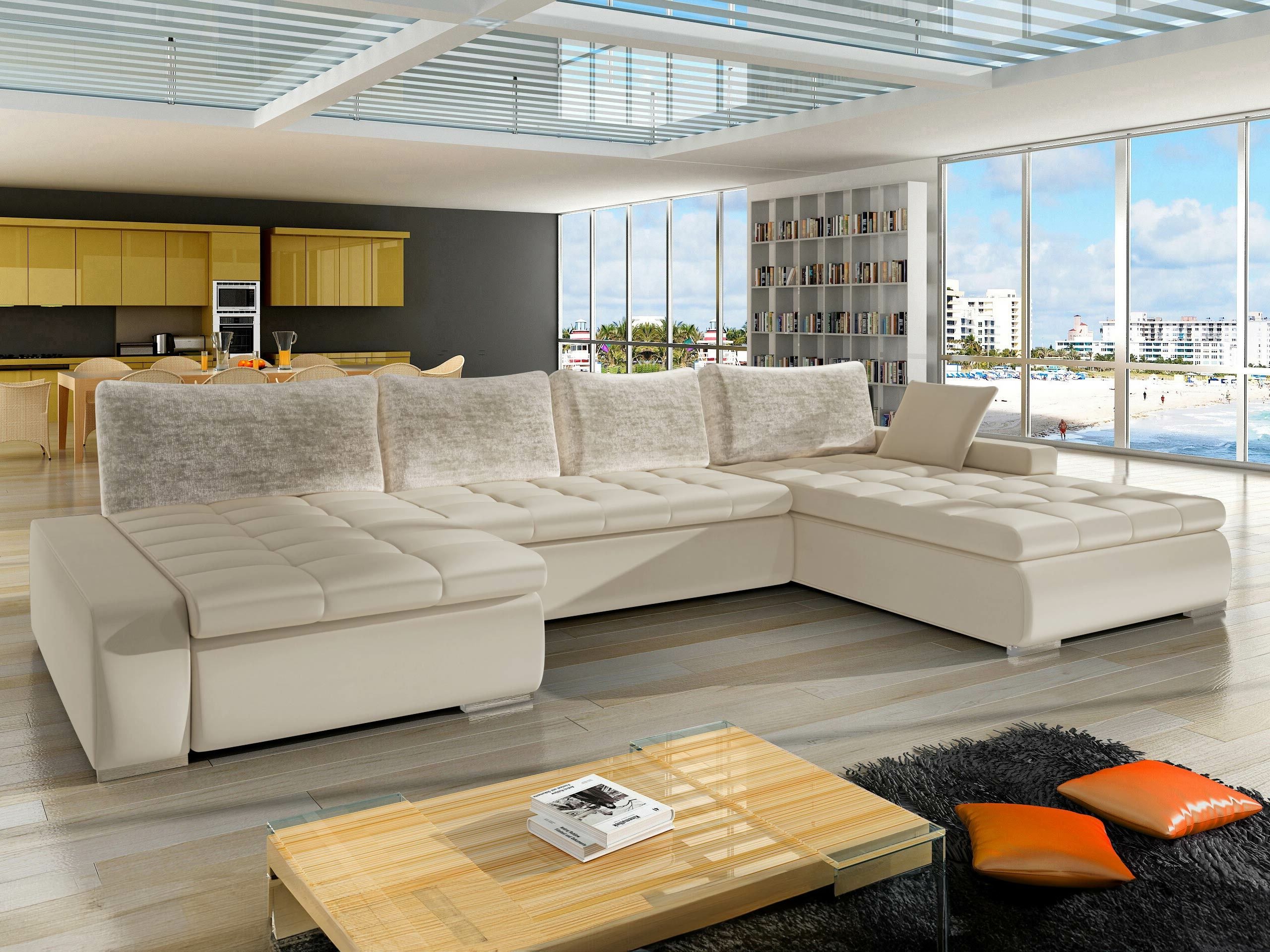 Ecksofa Comfivo Oliva I (Venus Velvet 2927 + Miu 2041 + Venus Velvet 2927)