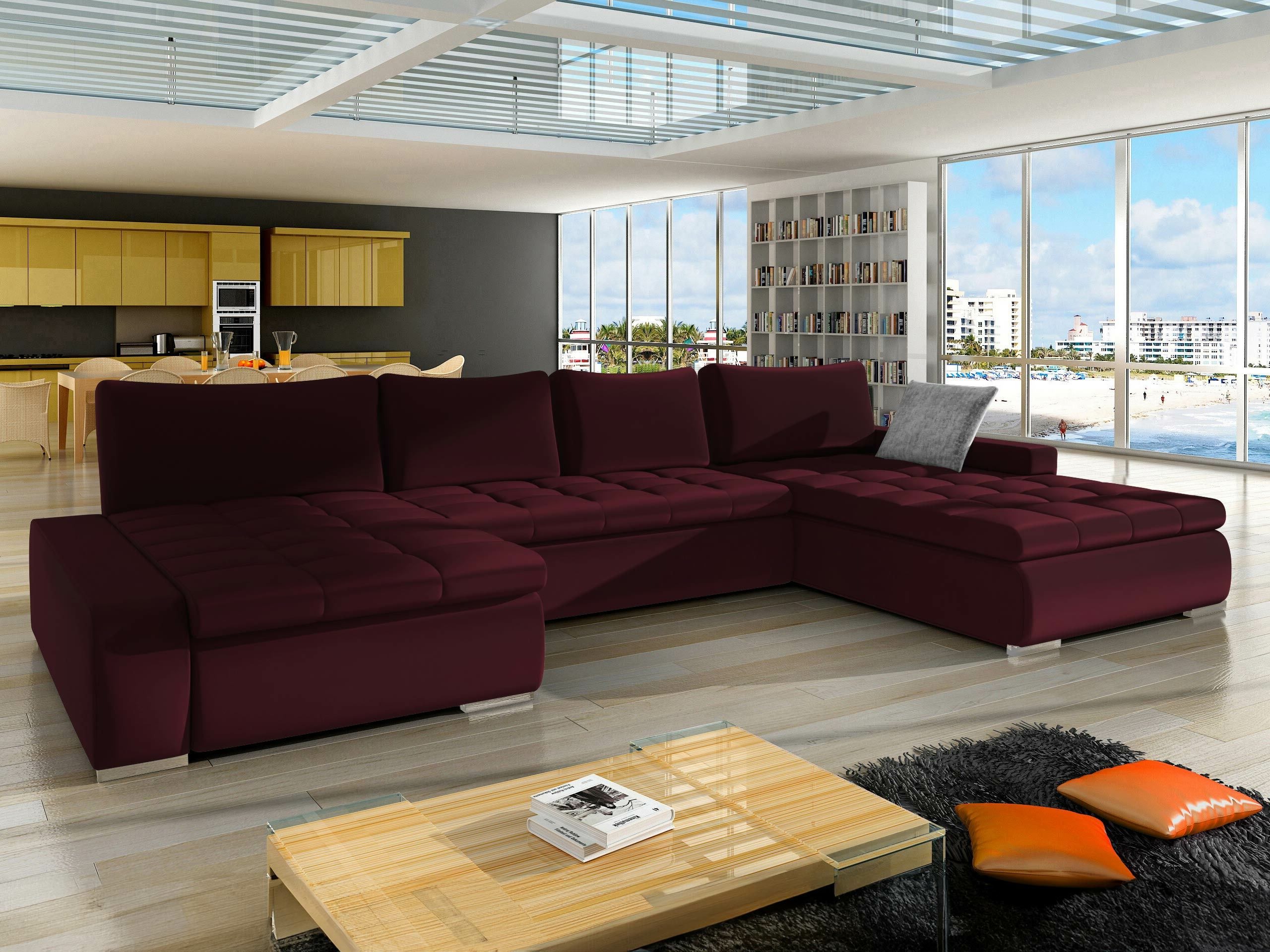 Ecksofa Comfivo Oliva I (Venus Velvet 2932 + Miu 2059)