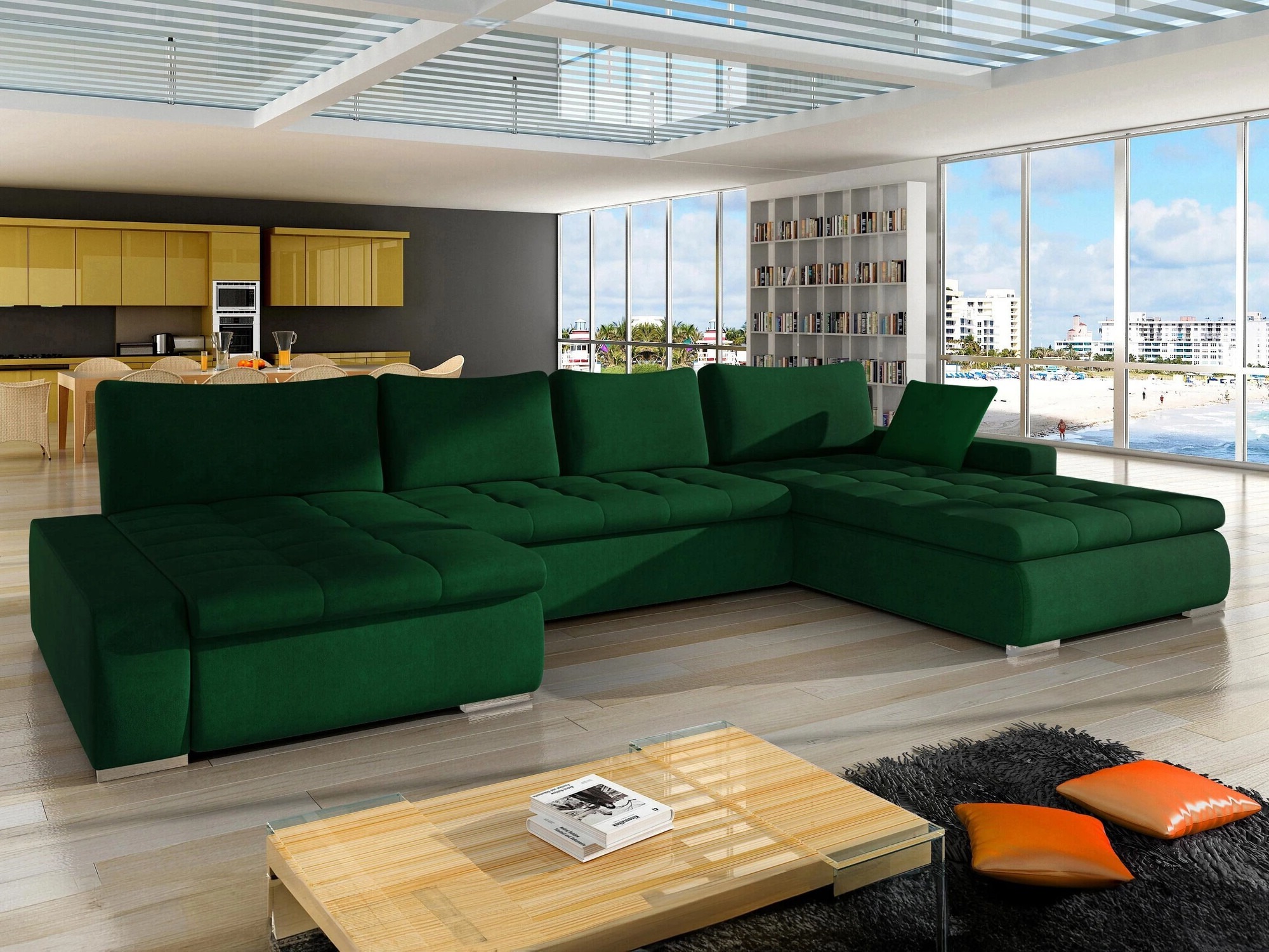 Ecksofa Comfivo Oliva (Uttario Velvet 2951)