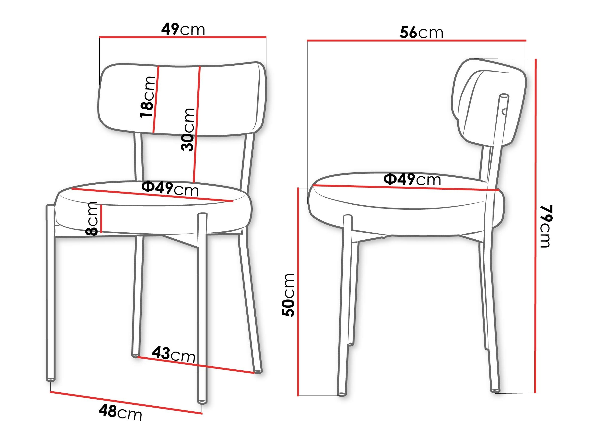 Stuhl Comfivo 470 (Cremefarben)