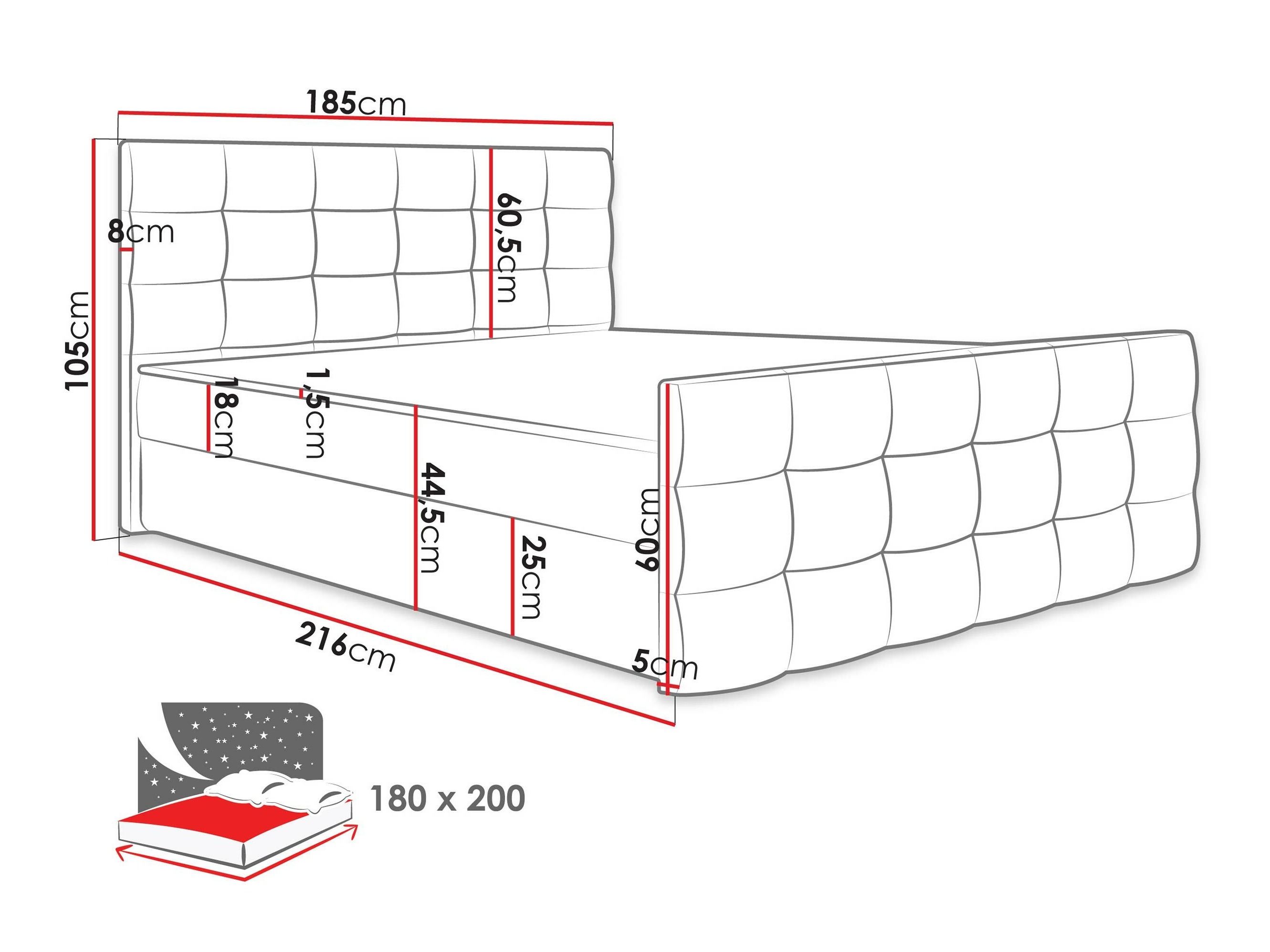 Boxspringbett Memphis 113 (Rico 20)