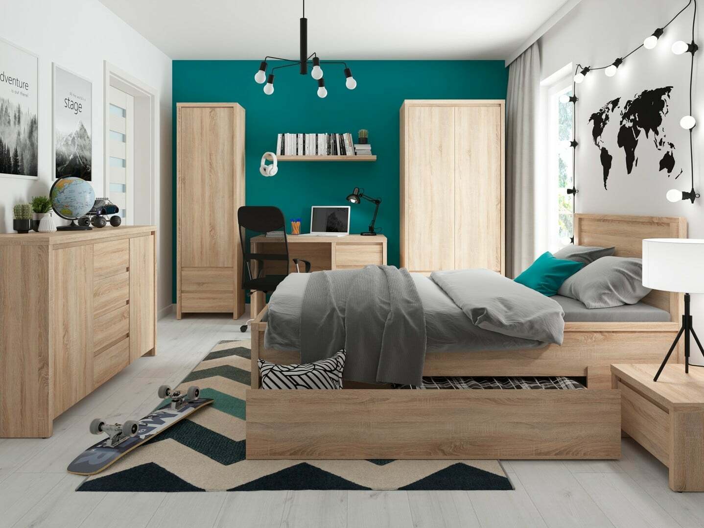 Kommoden Nolroma 103 (Sonoma Eichenholzoptik)