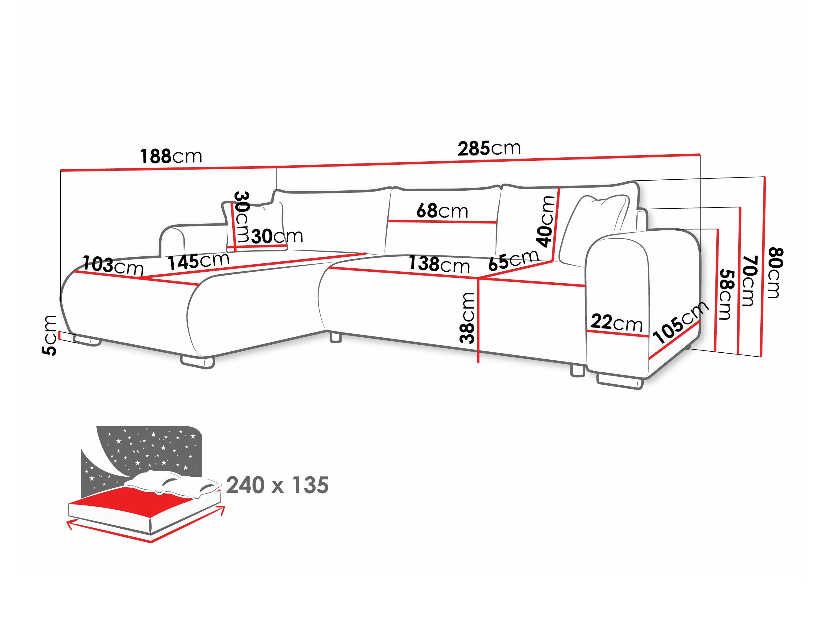 Ecksofa Comfivo 410 (Poso 100)