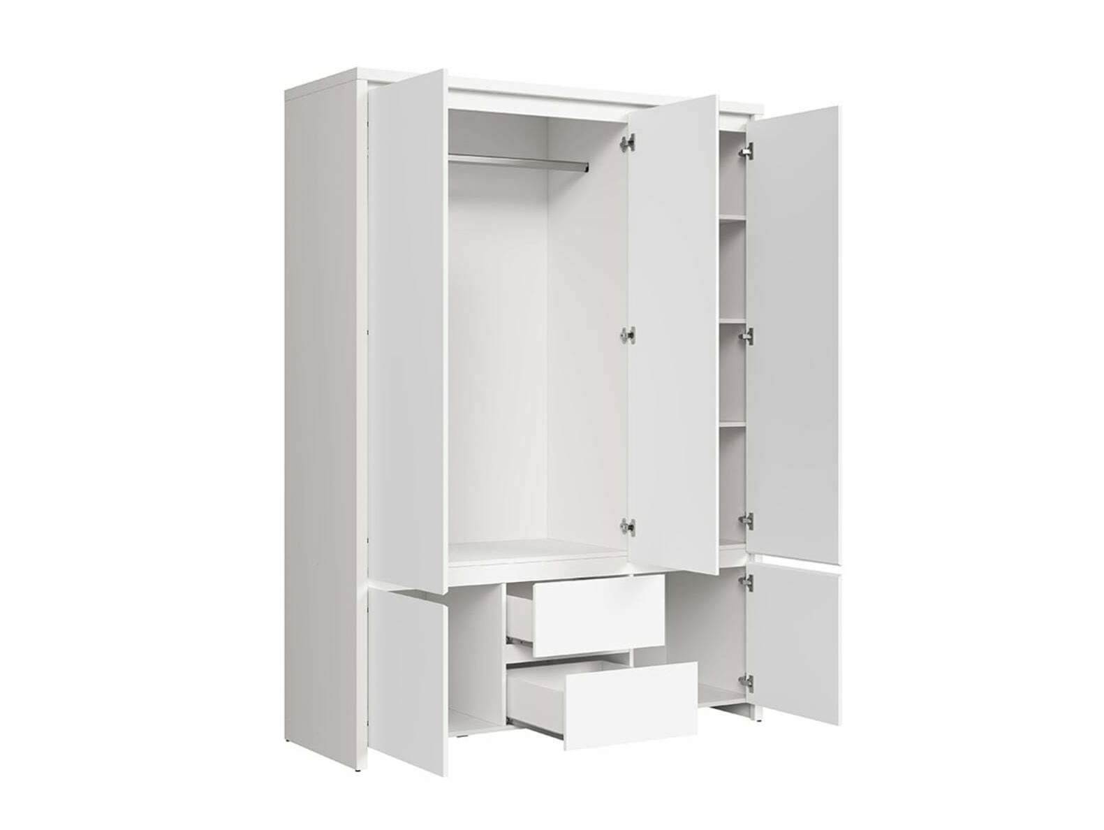 Kleiderschrank Nolroma 118 (Weiß)