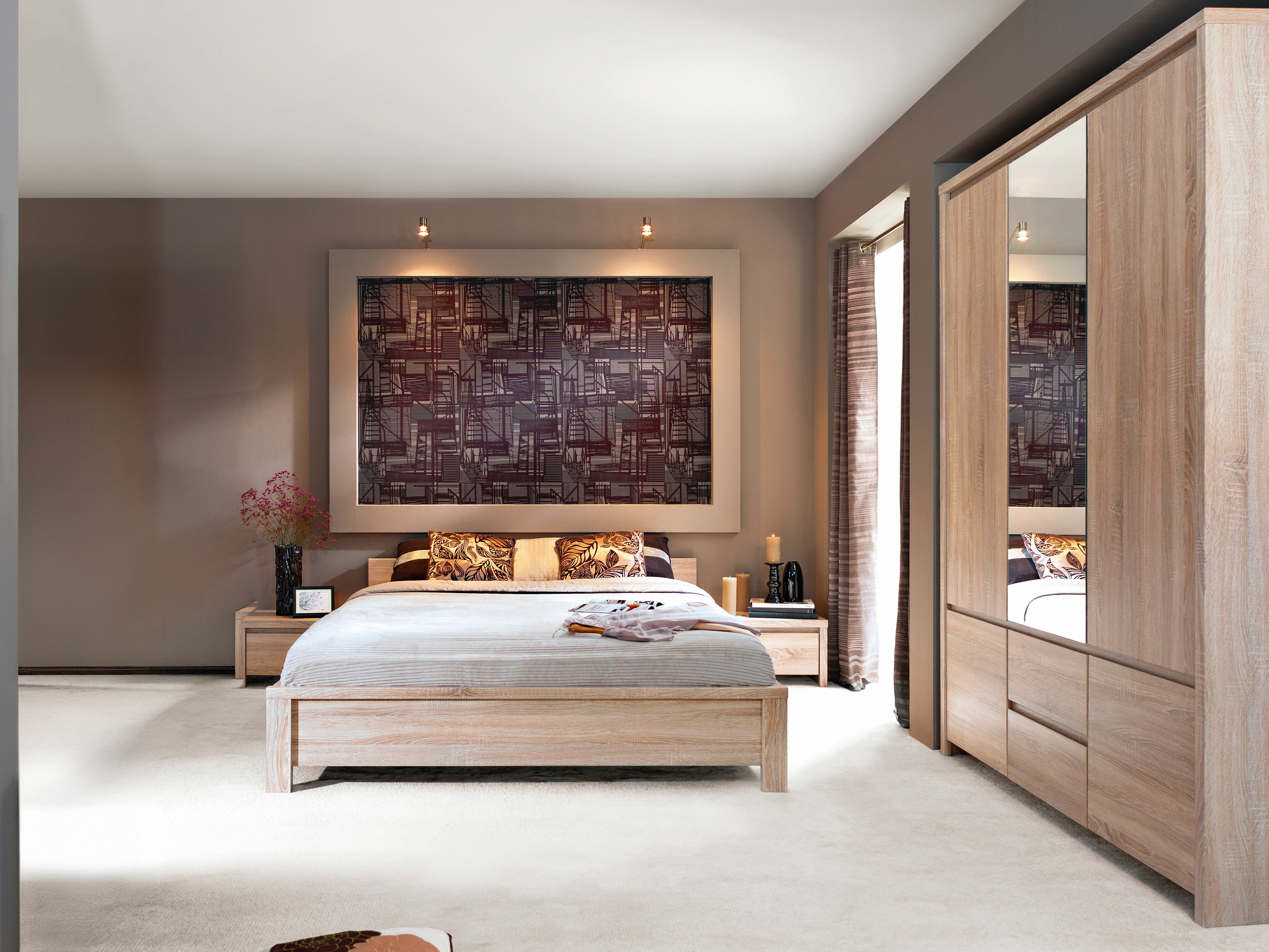 Kleiderschrank Nolroma 118 (Sonoma Eichenholzoptik)