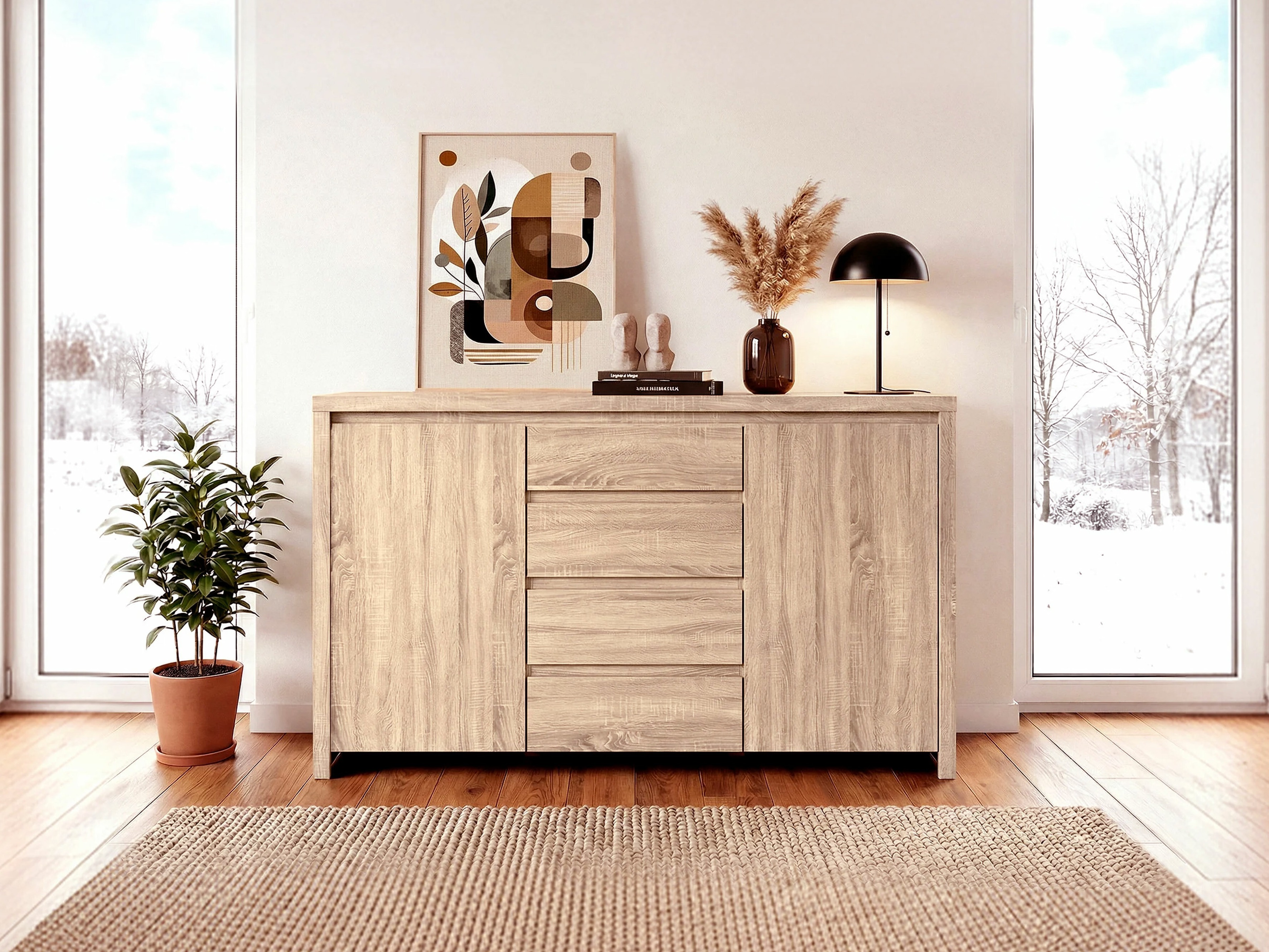 Kommoden Nolroma 103 (Sonoma Eichenholzoptik)