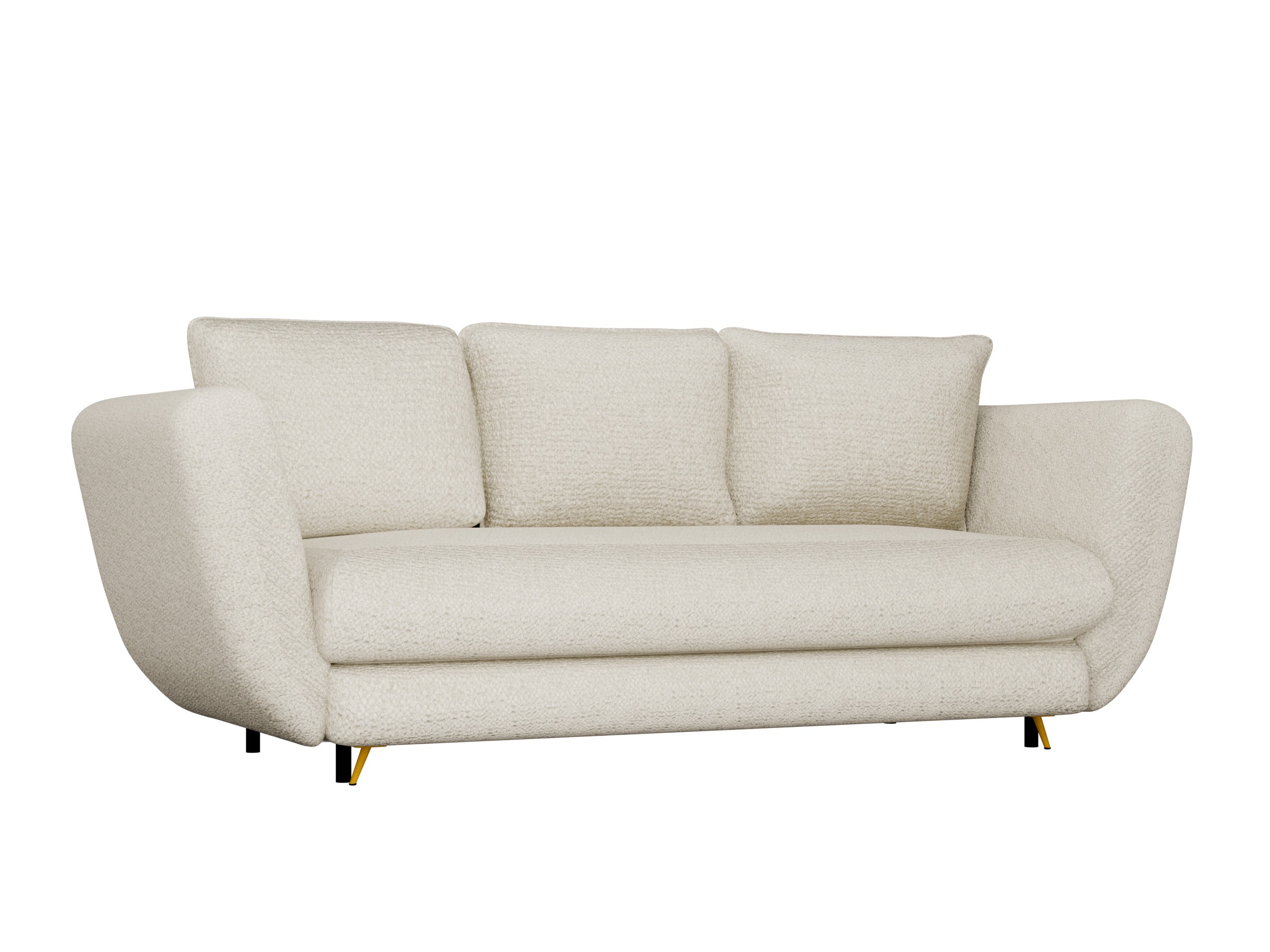 Schlafsofa Mandeville 354 (Gold + Schwarz)